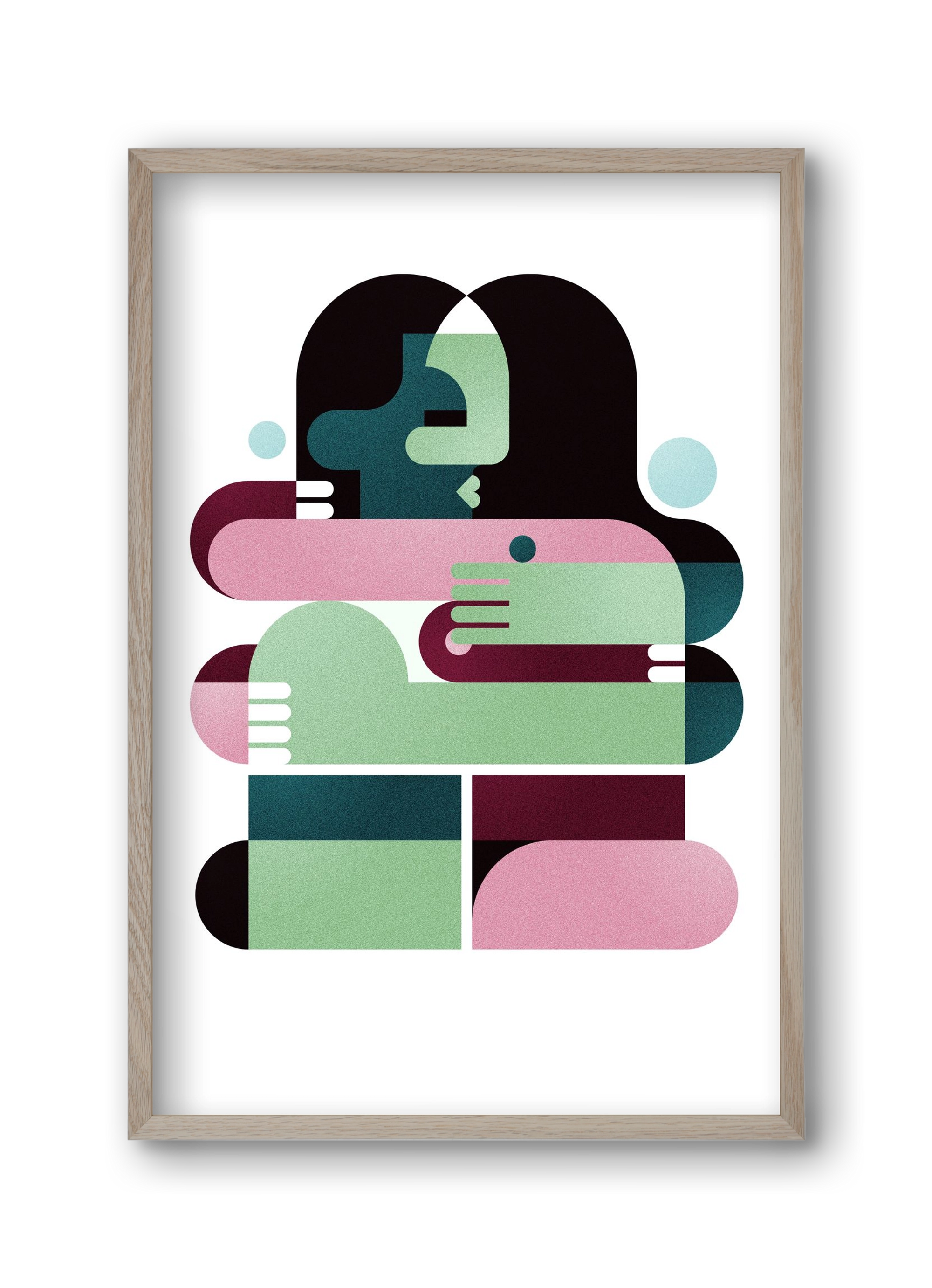 Paris, 30x45 cm (30x45 cm), Tölgy keret