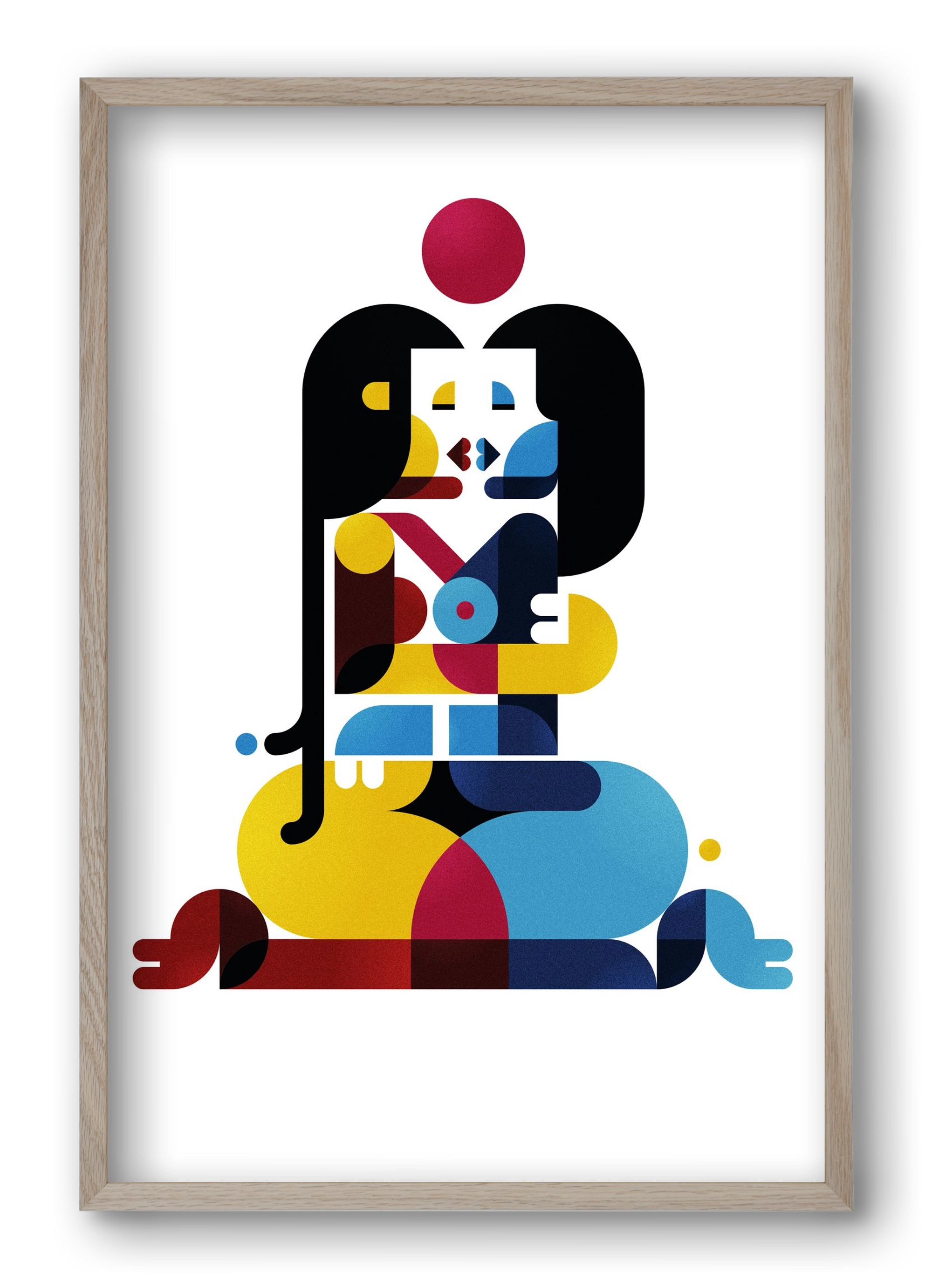 Berlin, 40x60 cm (40x60 cm), Tölgy keret