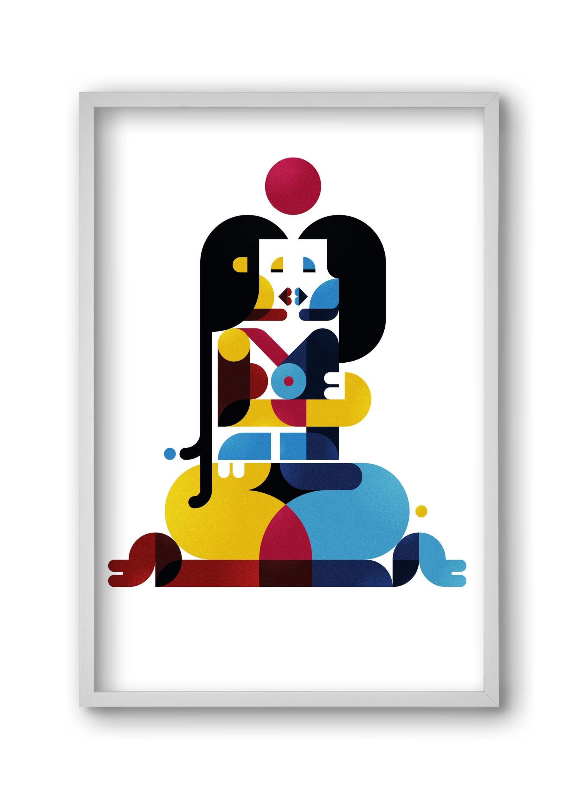 Berlin, 30x45 cm (30x45 cm), Fehér keret