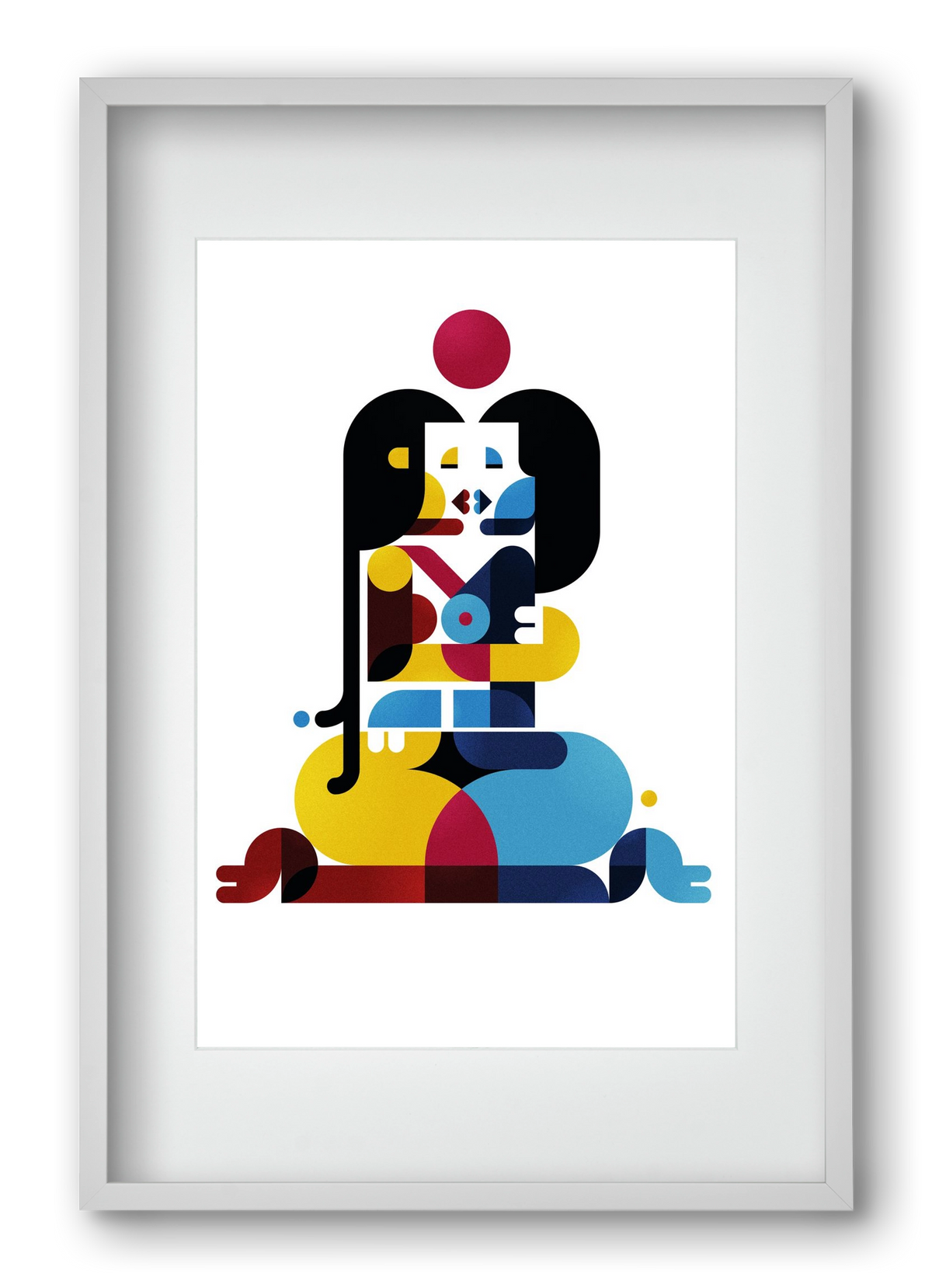 Berlin, 40x60 cm (30x45 cm), Fehér keret, paszpartuval