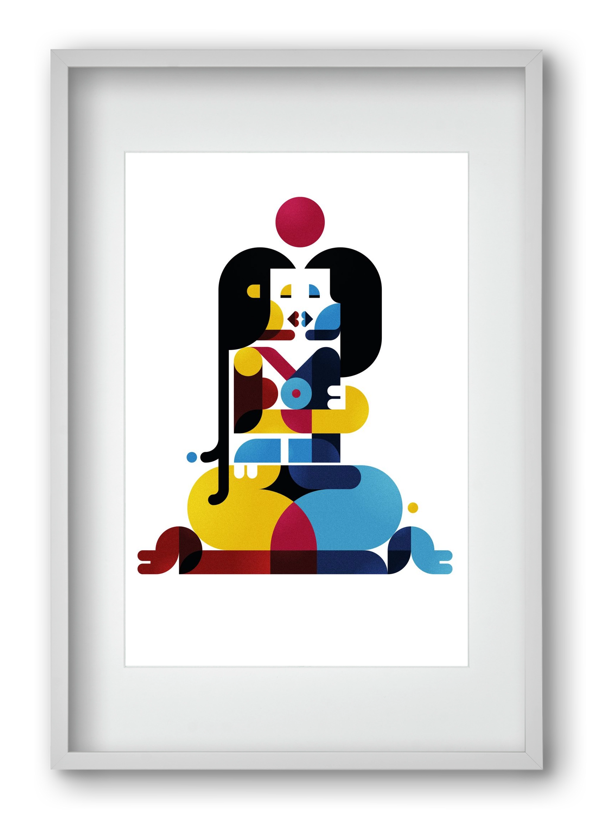 Berlin, 40x60 cm (30x45 cm), Fehér keret, paszpartuval