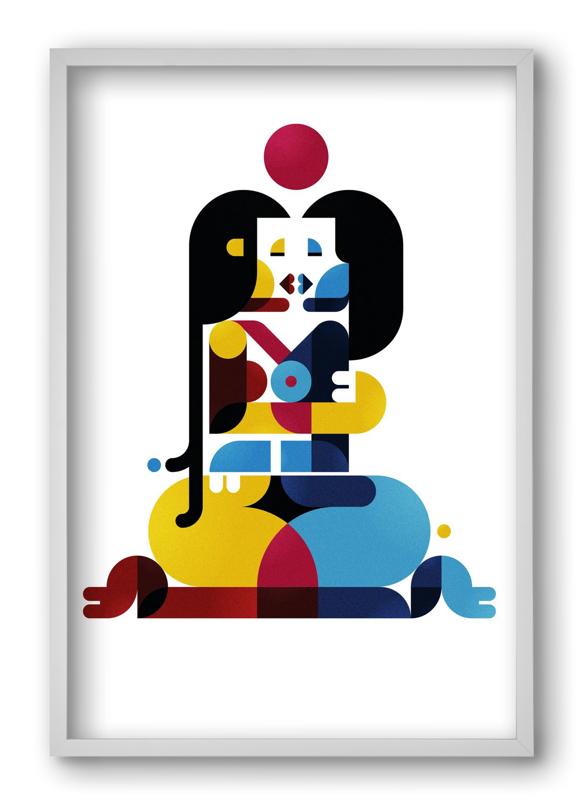 Berlin, 40x60 cm (40x60 cm), Fehér keret