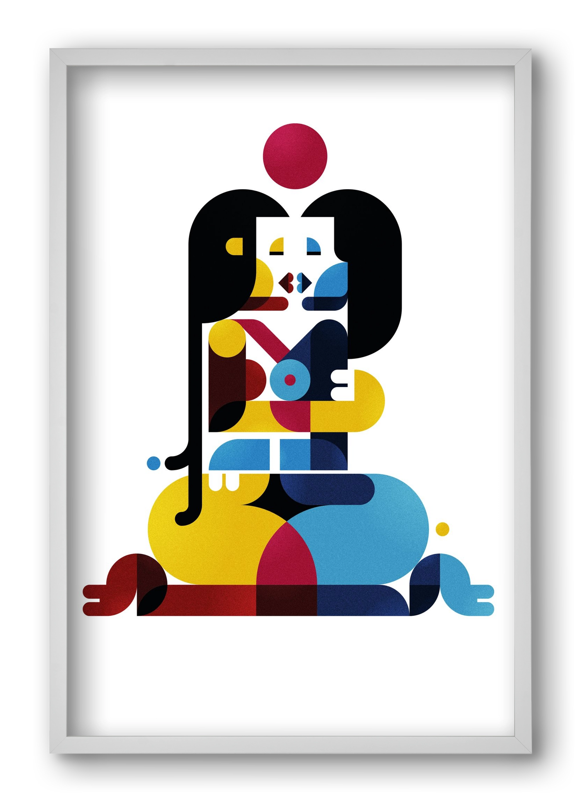 Berlin, 40x60 cm (40x60 cm), Fehér keret