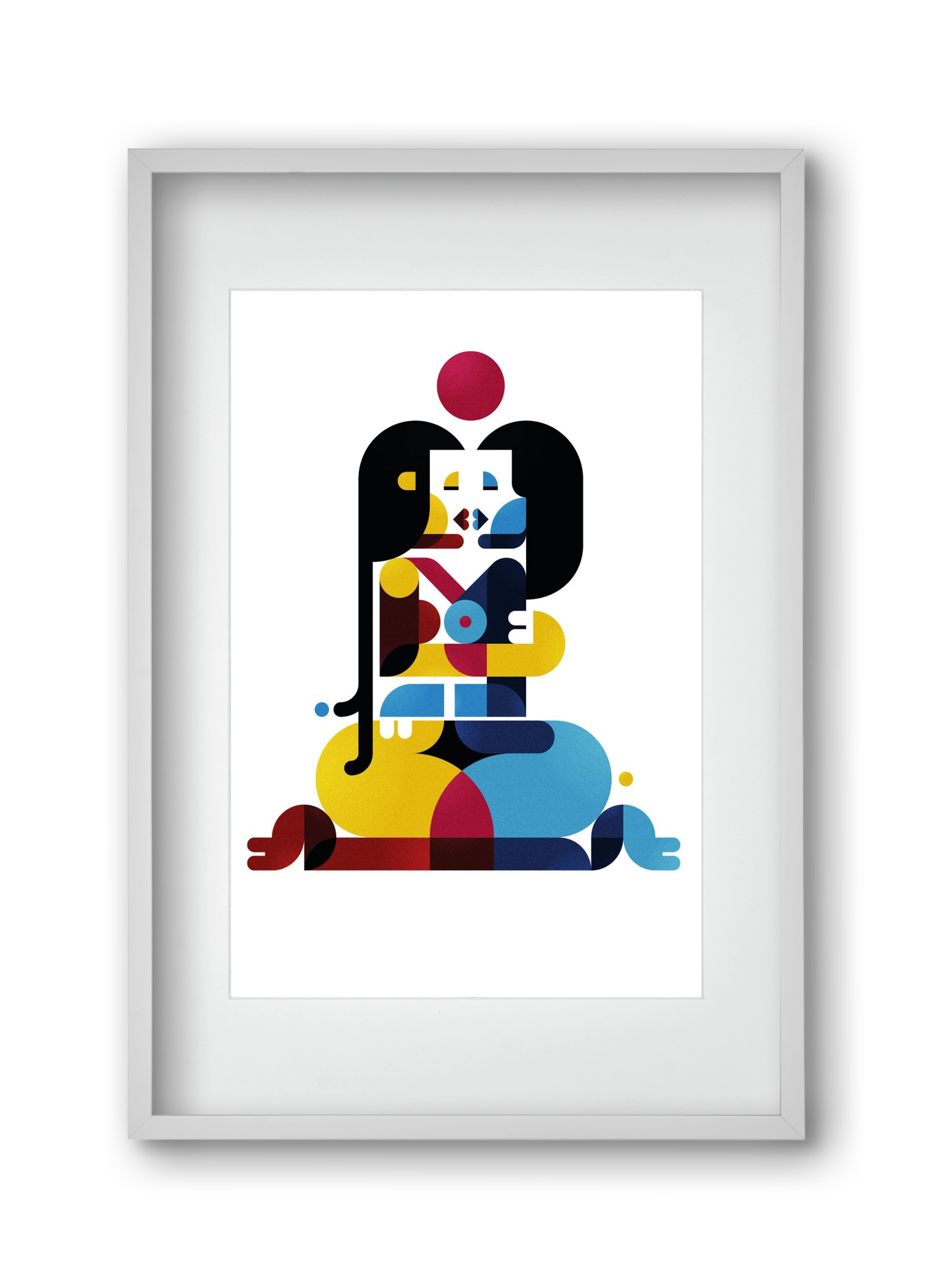 Berlin, 30x45 cm (20x30 cm), Fehér keret, paszpartuval