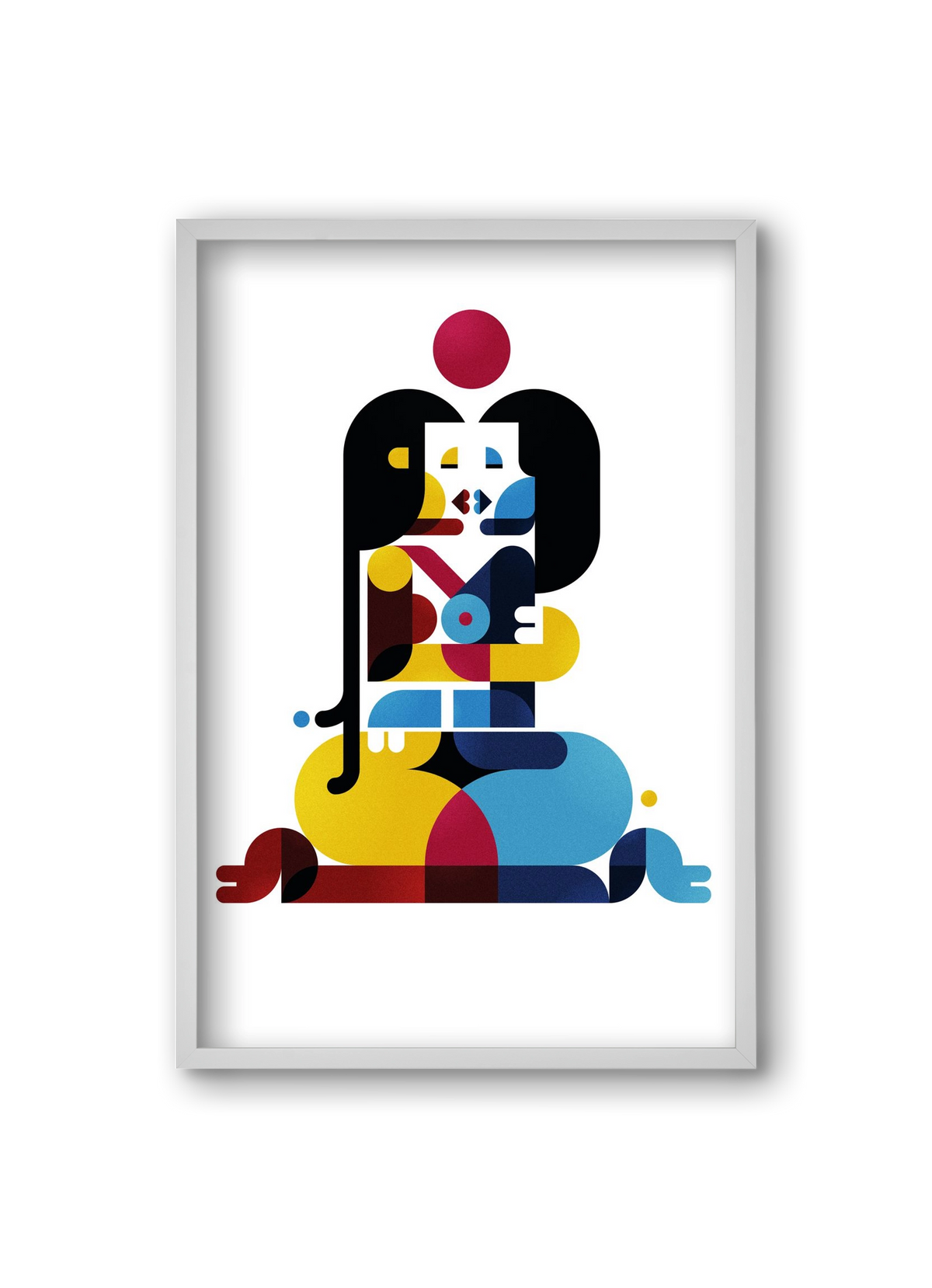 Berlin, 20x30 cm (20x30 cm), Fehér keret