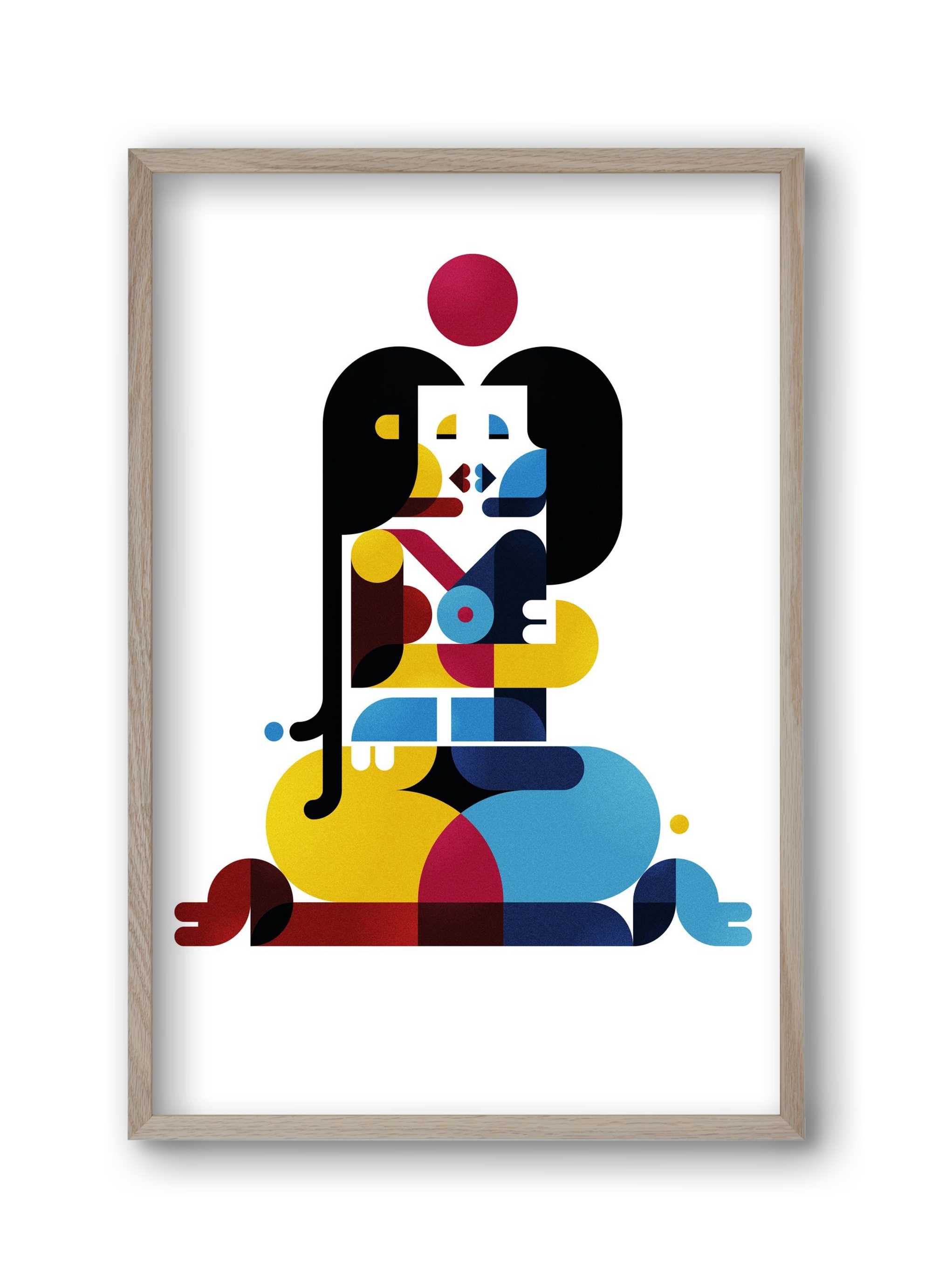 Berlin, 30x45 cm (30x45 cm), Tölgy keret