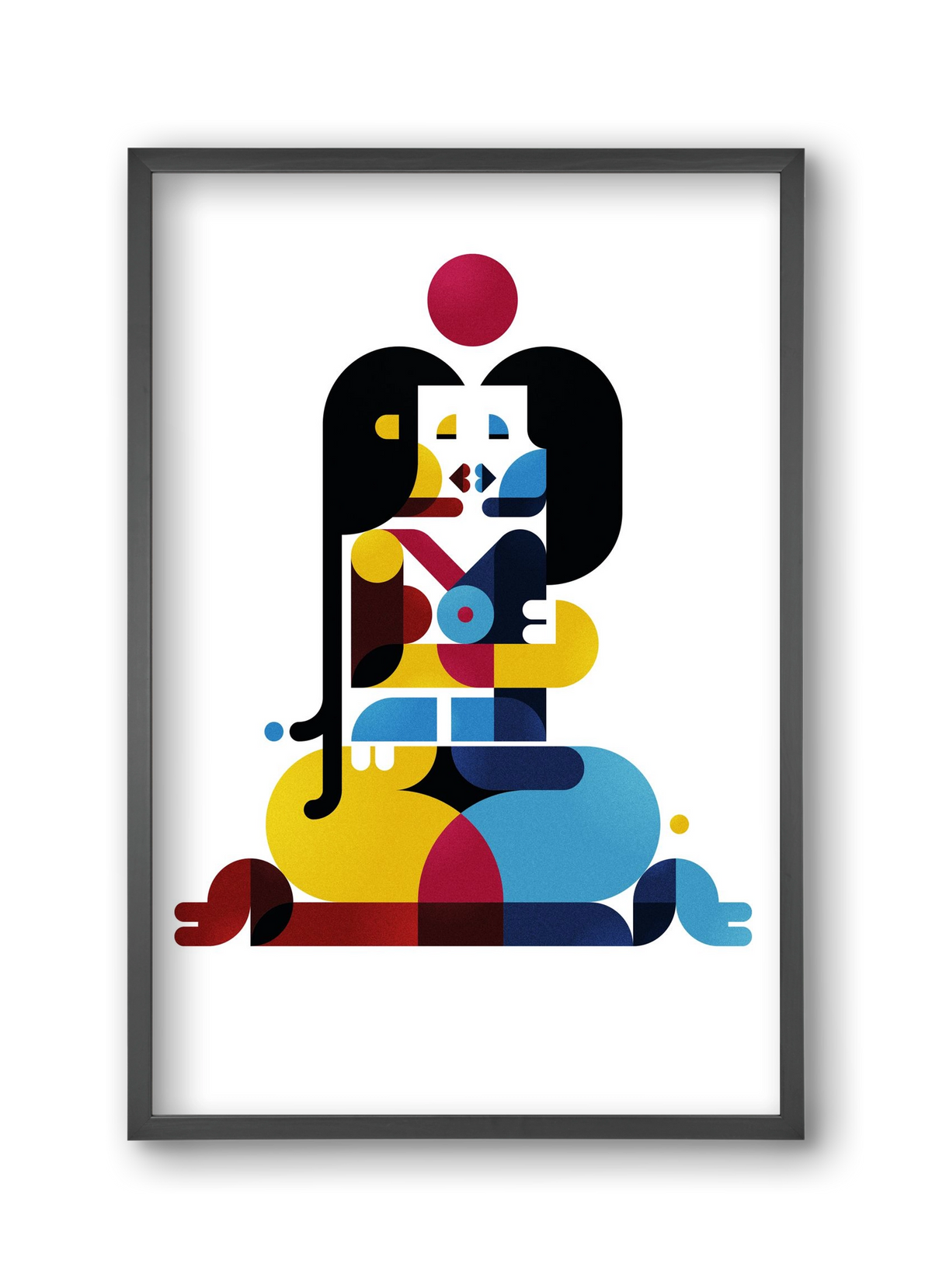 Berlin, 30x45 cm (30x45 cm), Fekete keret