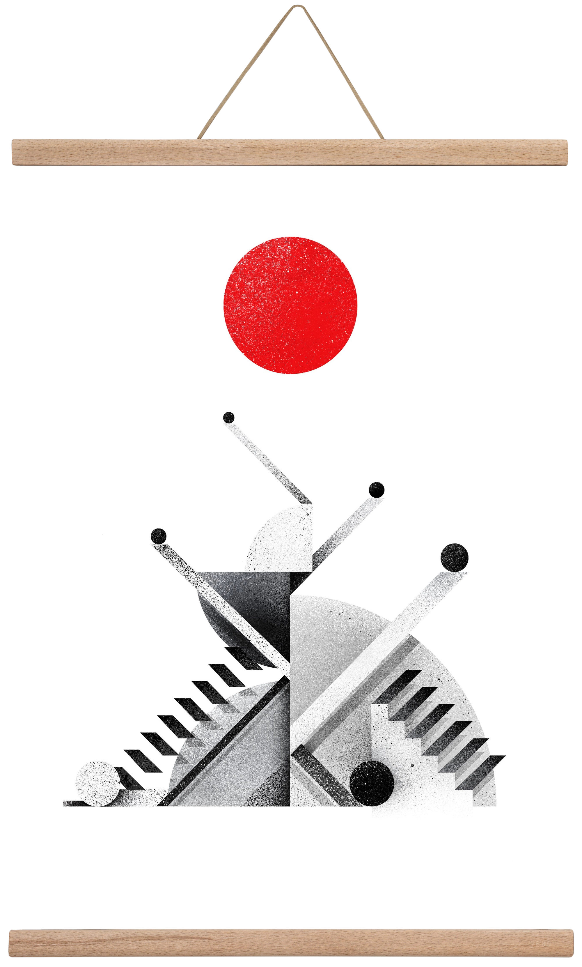 Marble tower, 40x60 cm (40x60 cm), Tölgy akasztó