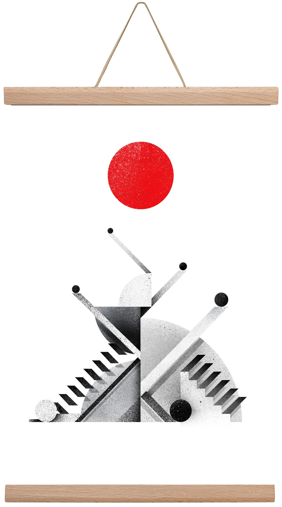 Marble tower, 30x45 cm (30x45 cm), Tölgy akasztó