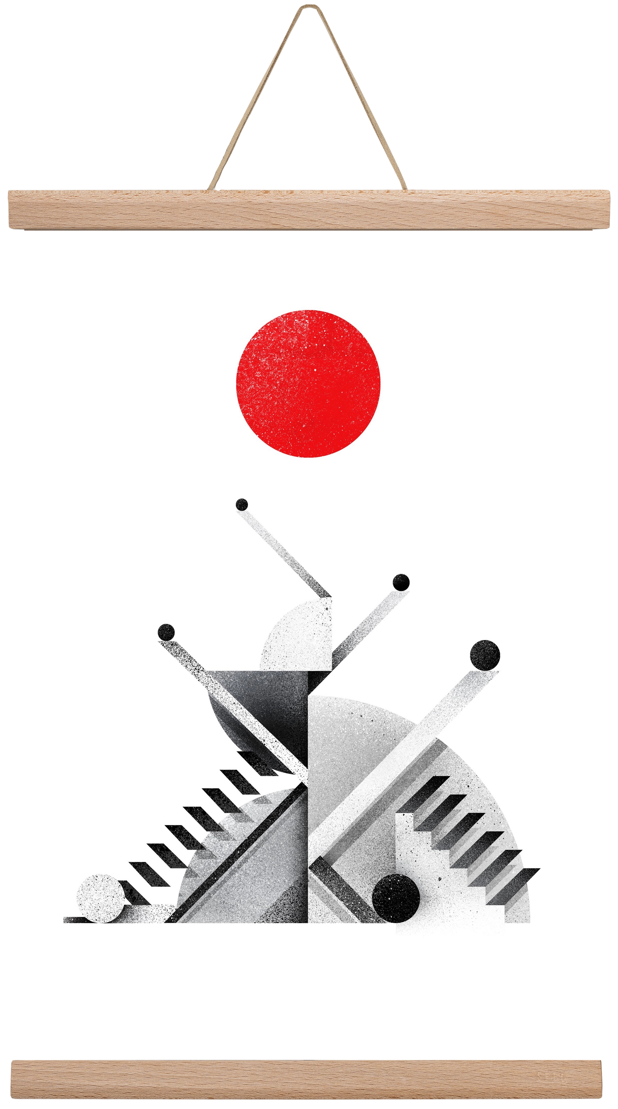 Marble tower, 30x45 cm (30x45 cm), Tölgy akasztó