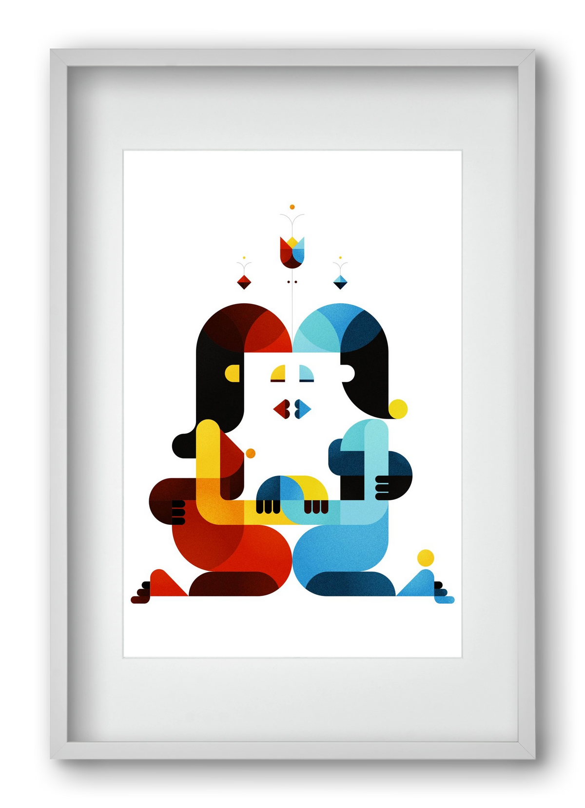 Roma, 40x60 cm (30x45 cm), Fehér keret, paszpartuval