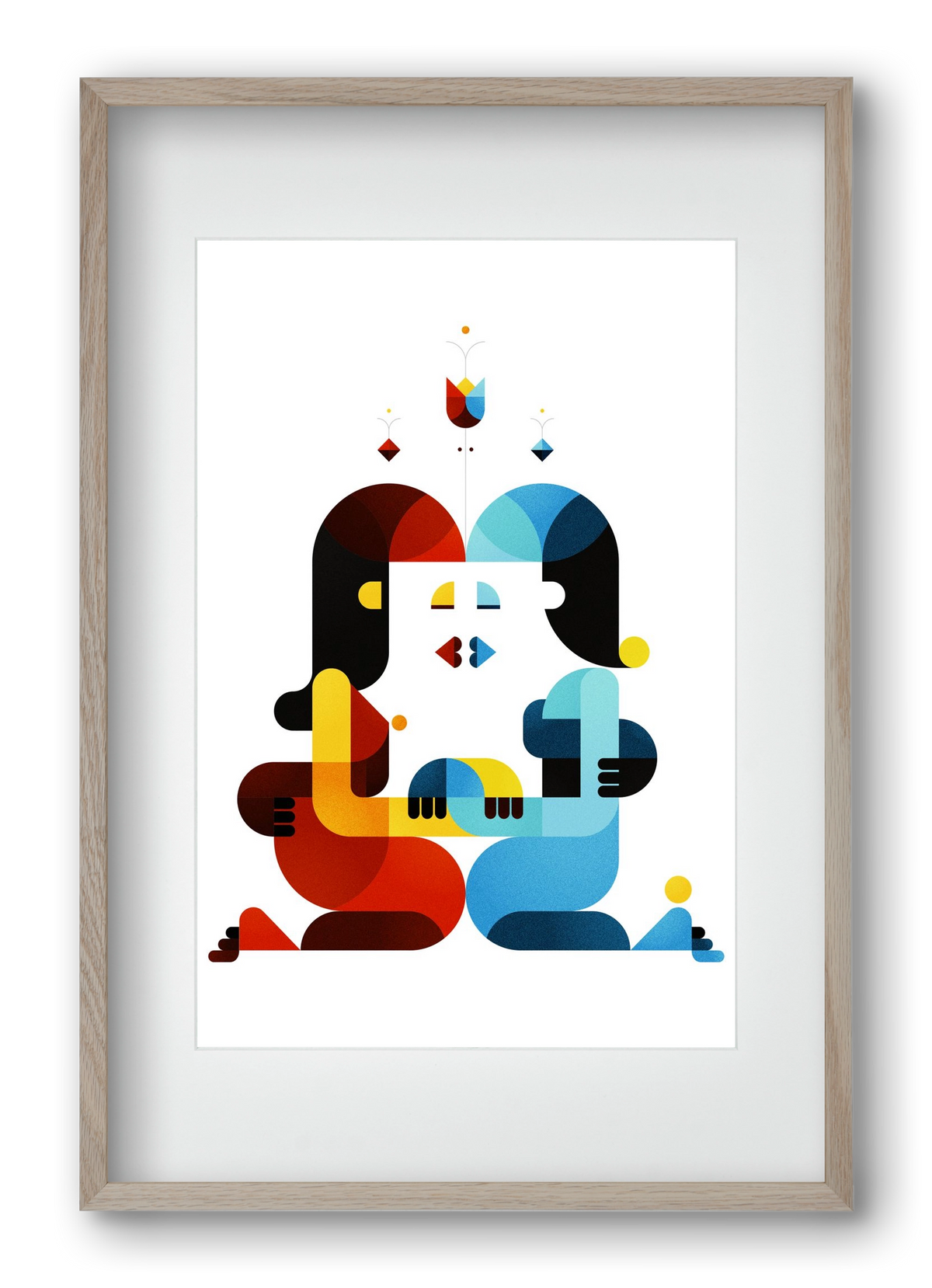 Roma, 40x60 cm (30x45 cm), Tölgy keret, paszpartuval