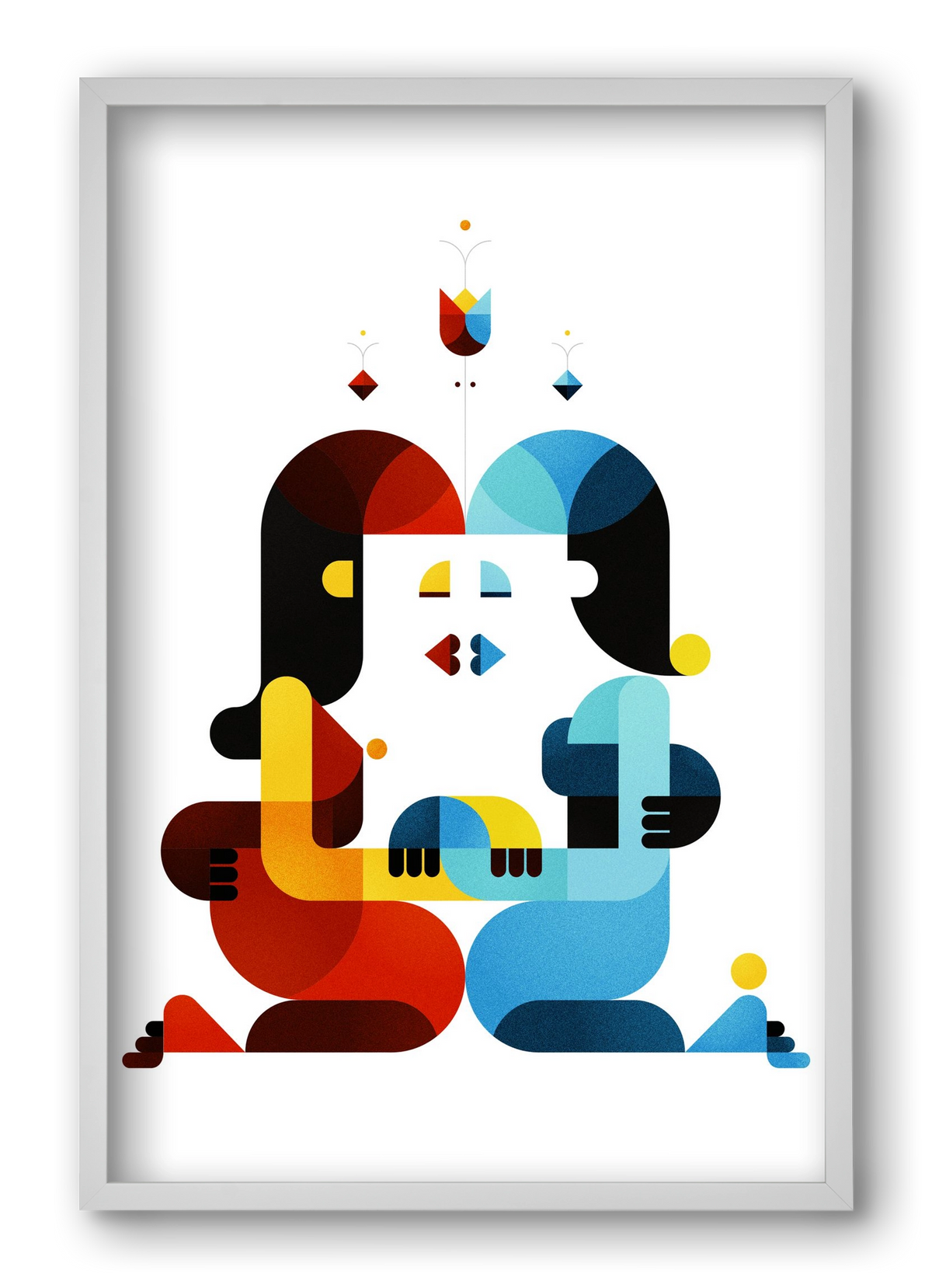 Roma, 40x60 cm (40x60 cm), Fehér keret