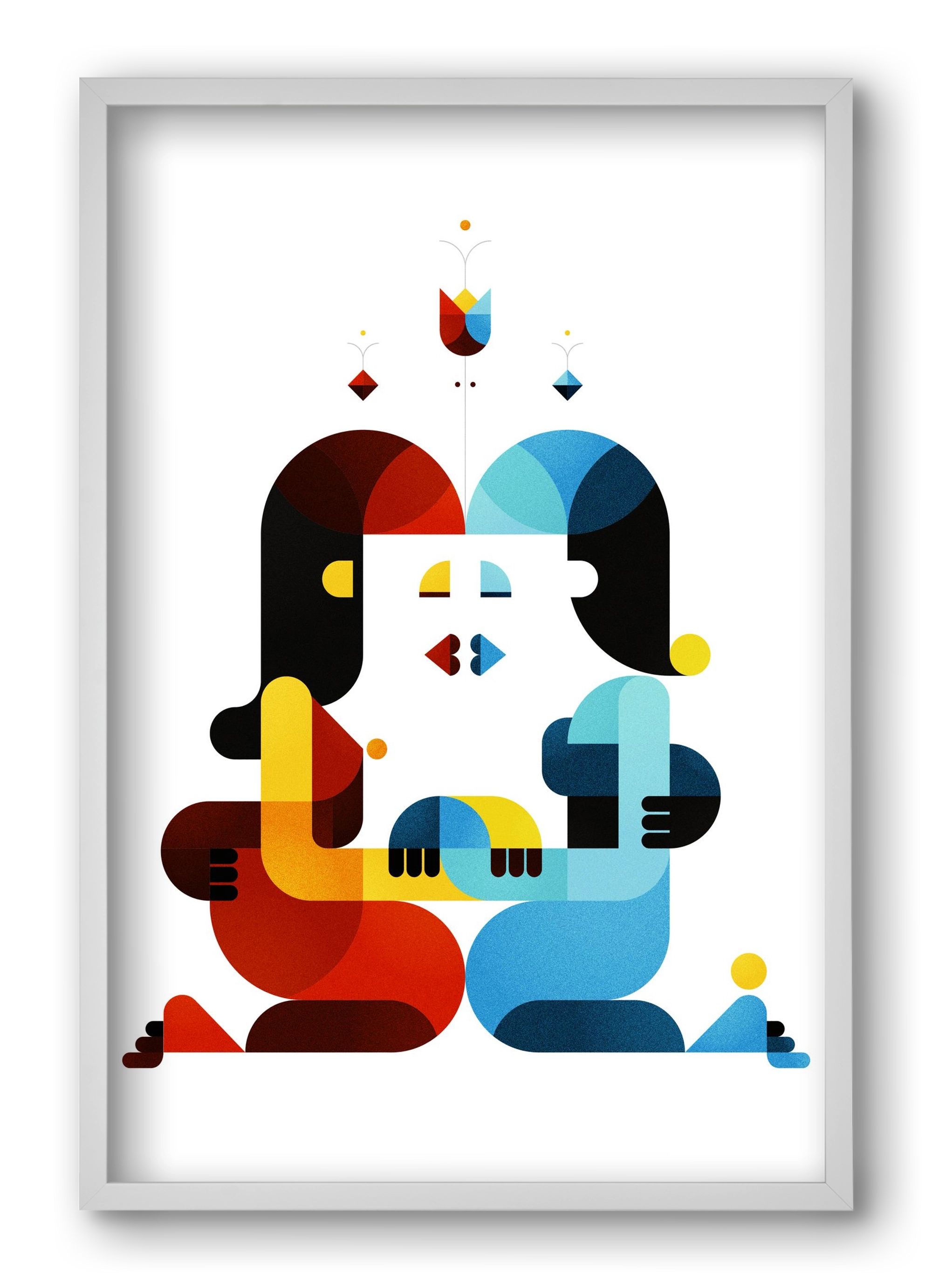 Roma, 40x60 cm (40x60 cm), Fehér keret