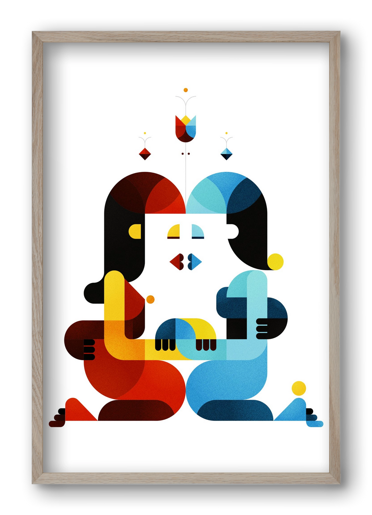 Roma, 40x60 cm (40x60 cm), Tölgy keret