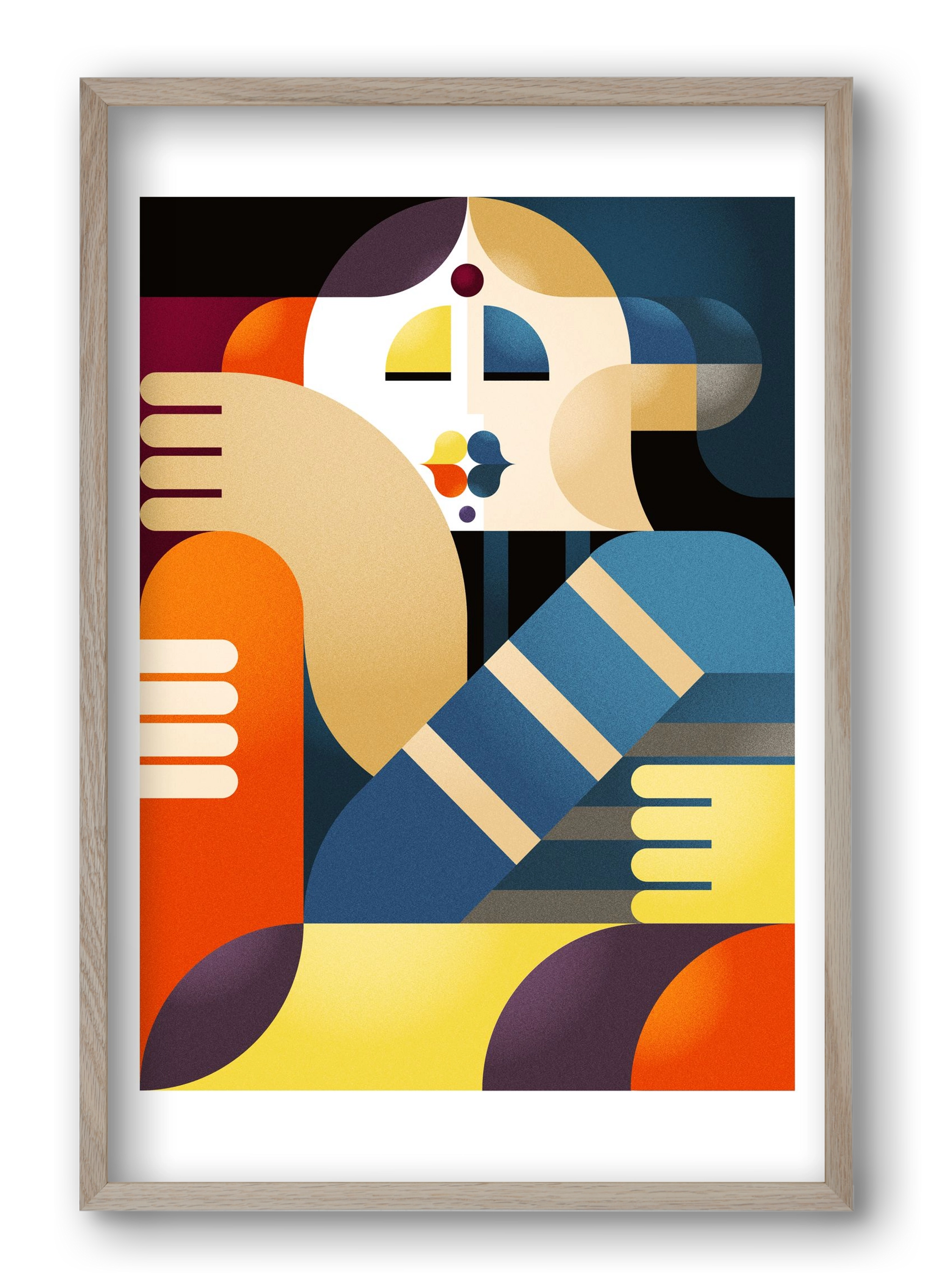 Indian, 40x60 cm (40x60 cm), Tölgy keret