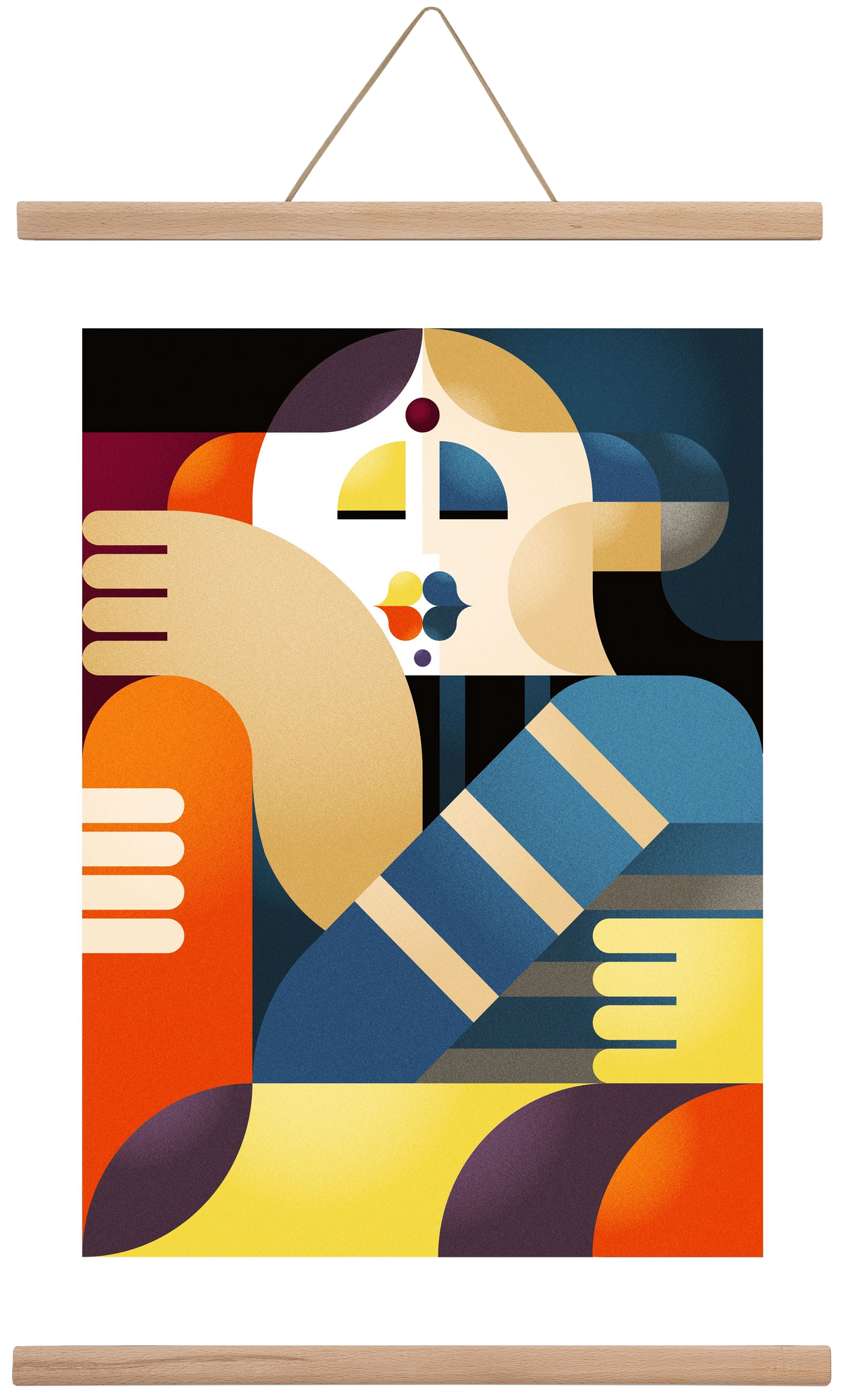 Indian, 40x60 cm (40x60 cm), Tölgy akasztó