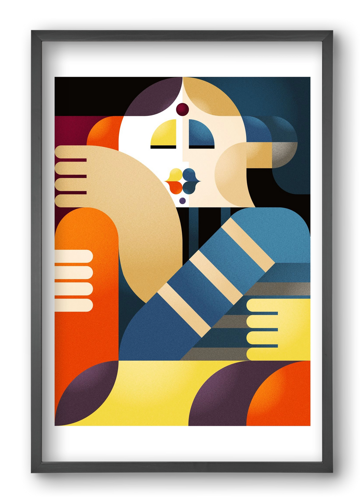 Indian, 40x60 cm (40x60 cm), Fekete keret