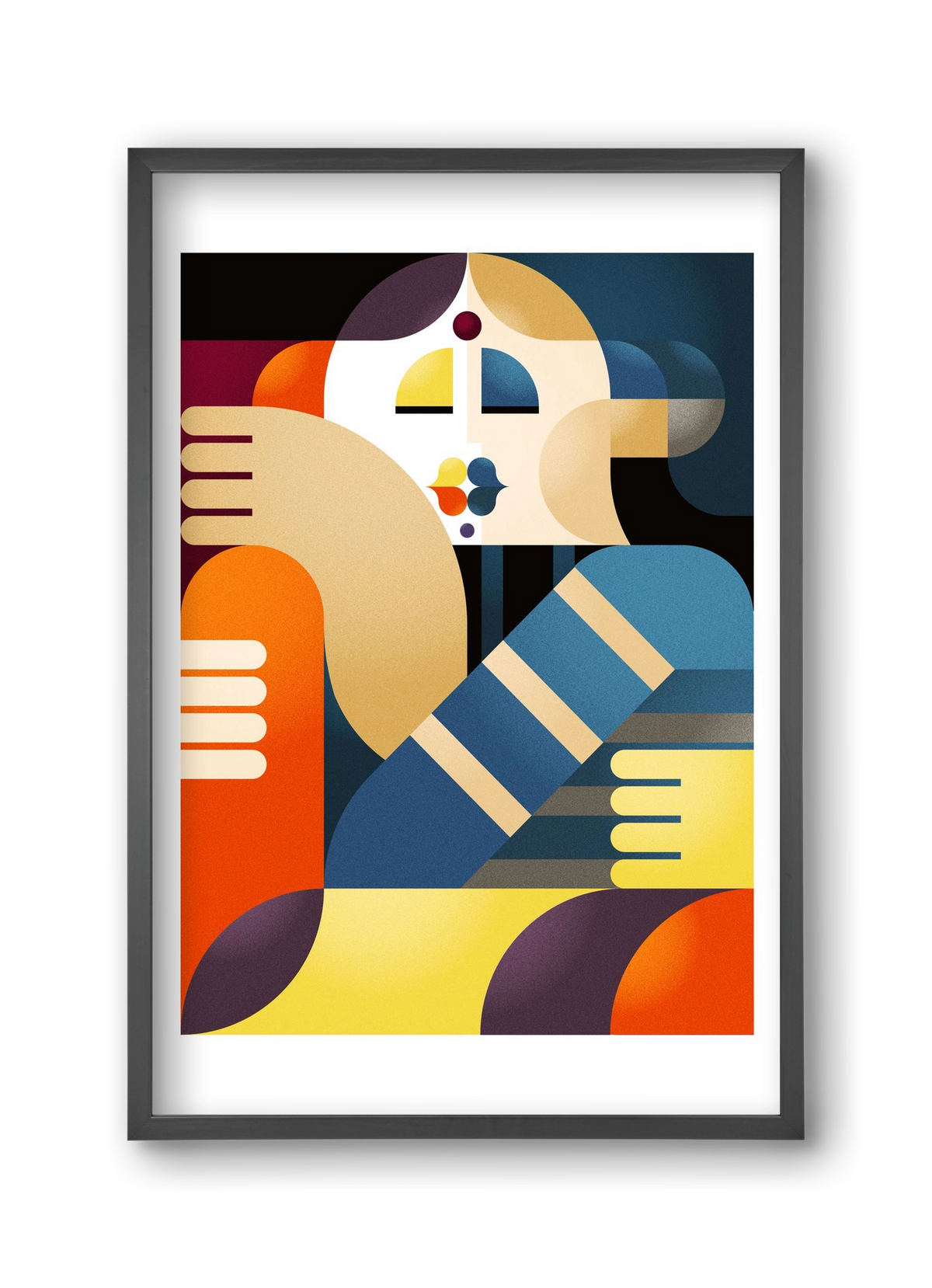 Indian, 30x45 cm (30x45 cm), Fekete keret