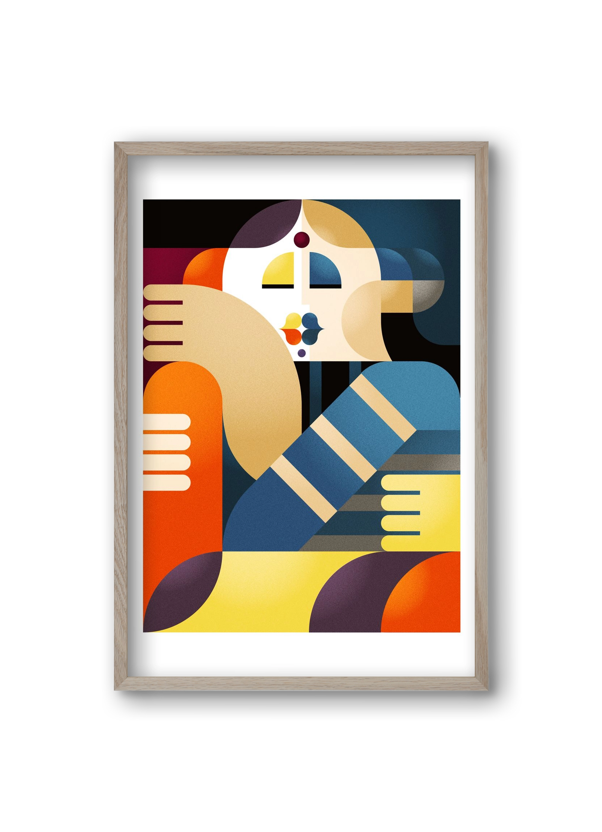 Indian, 20x30 cm (20x30 cm), Tölgy keret