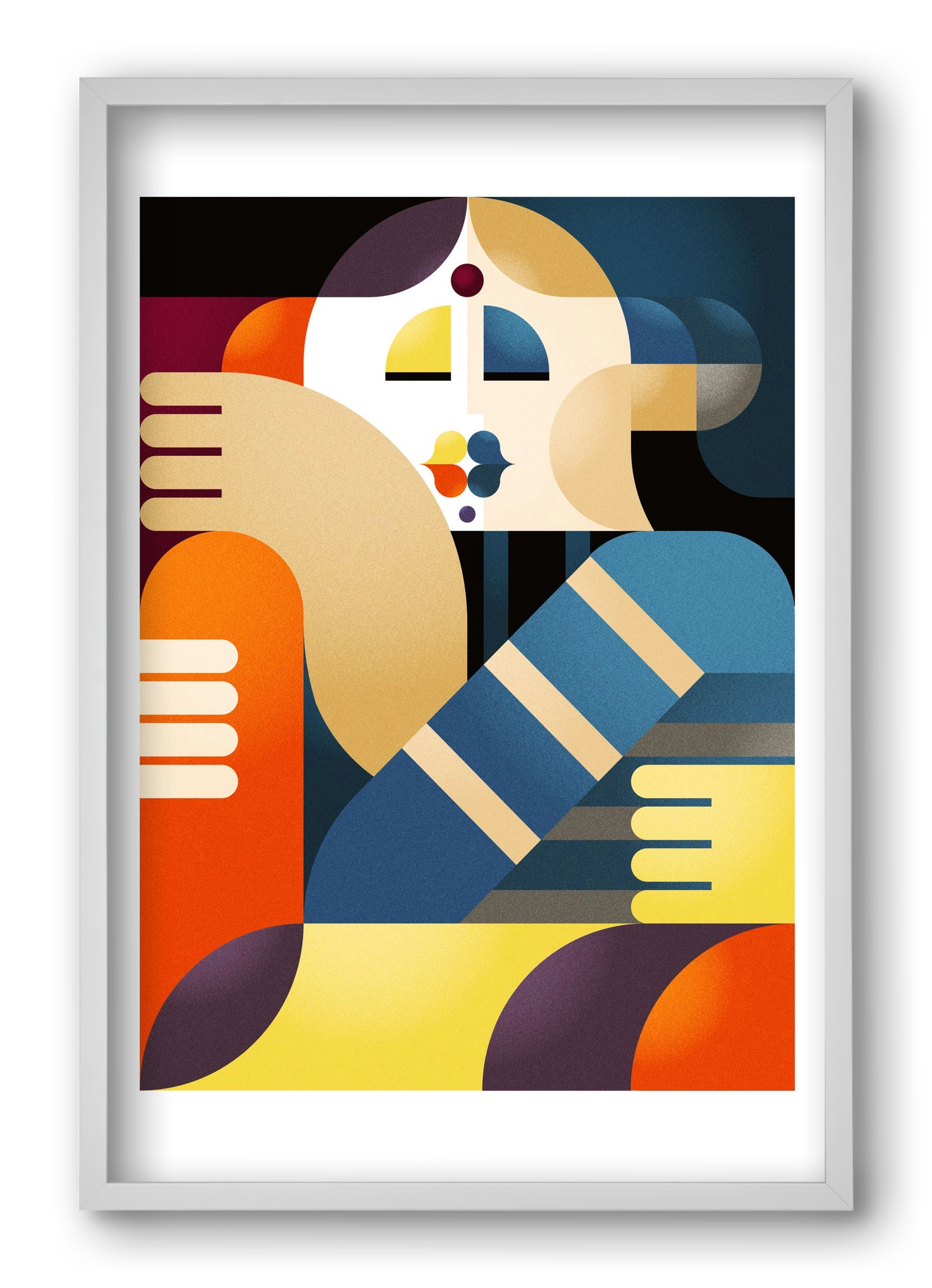 Indian, 40x60 cm (40x60 cm), Fehér keret