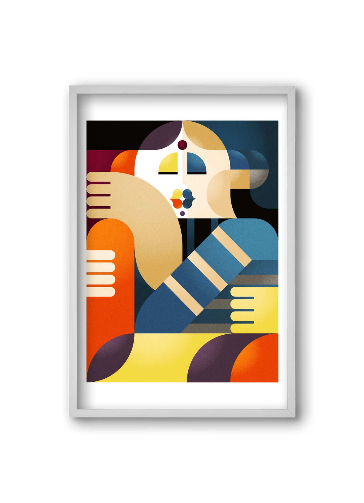 Indian, 20x30 cm (20x30 cm), Fehér keret