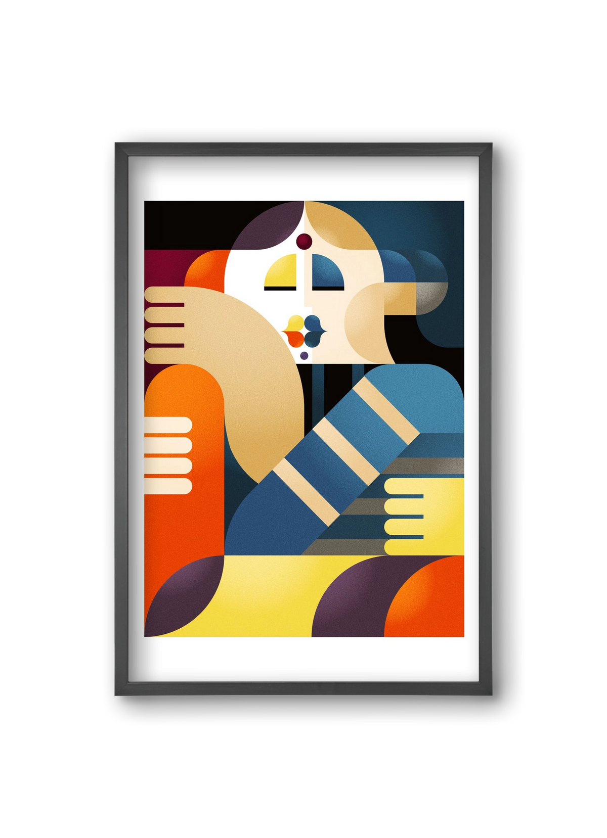 Indian, 20x30 cm (20x30 cm), Fekete keret