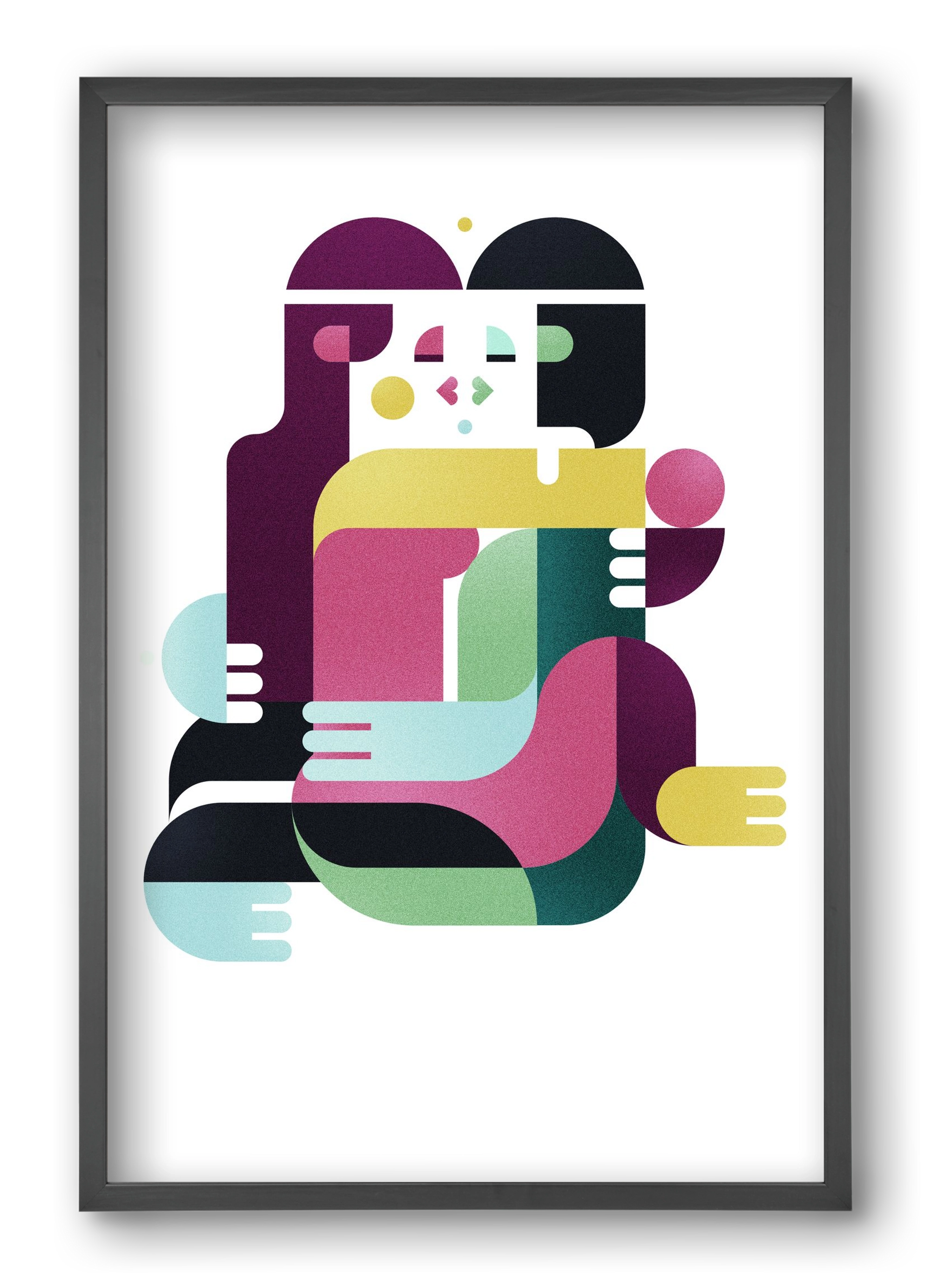 Bombay, 40x60 cm (40x60 cm), Fekete keret