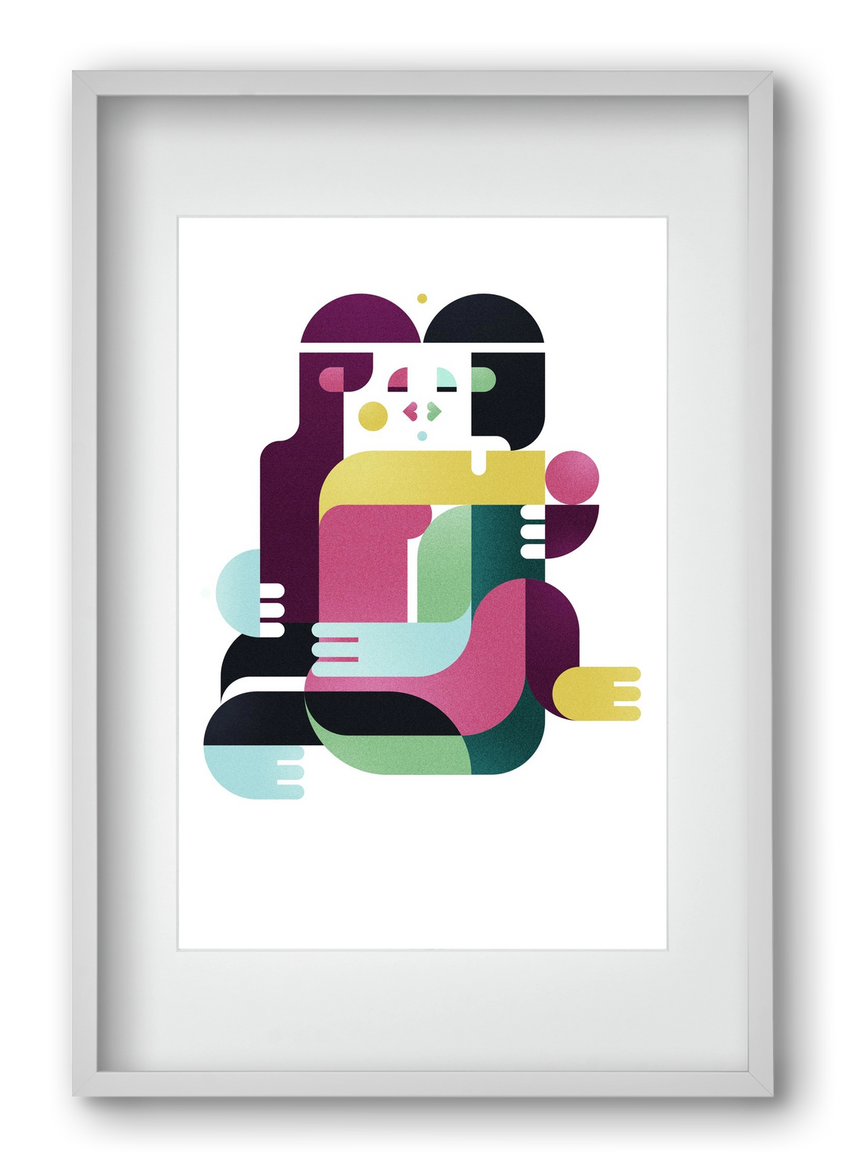 Bombay, 40x60 cm (30x45 cm), Fehér keret, paszpartuval