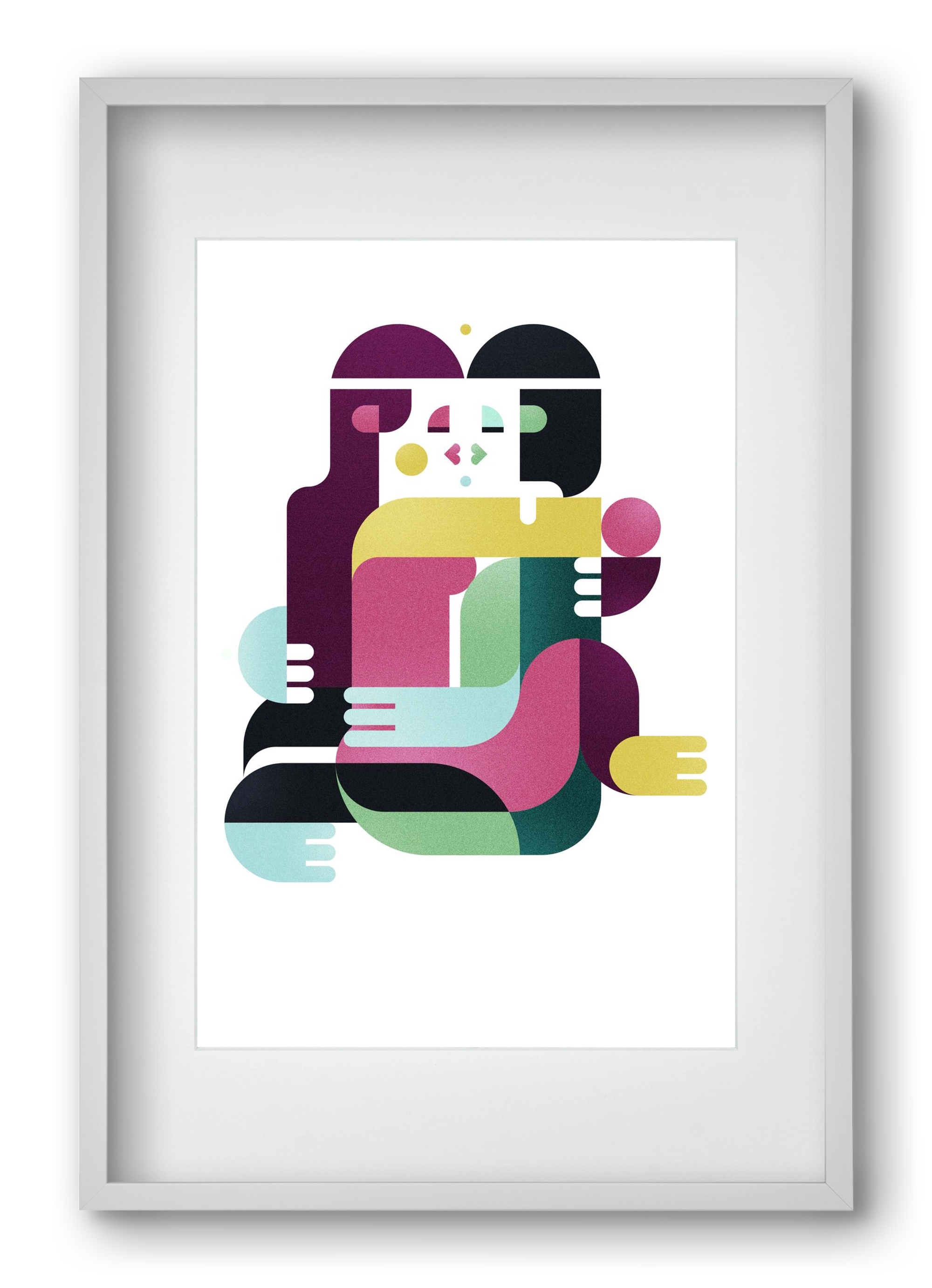 Bombay, 40x60 cm (30x45 cm), Fehér keret, paszpartuval