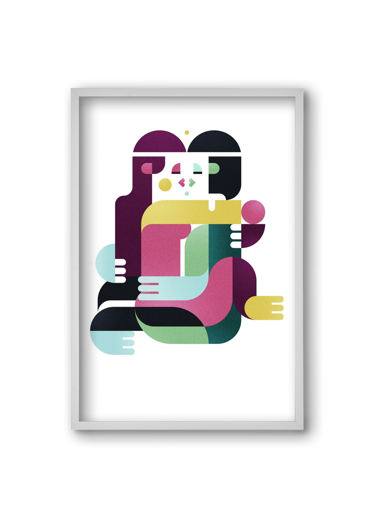 Bombay, 20x30 cm (20x30 cm), Fehér keret