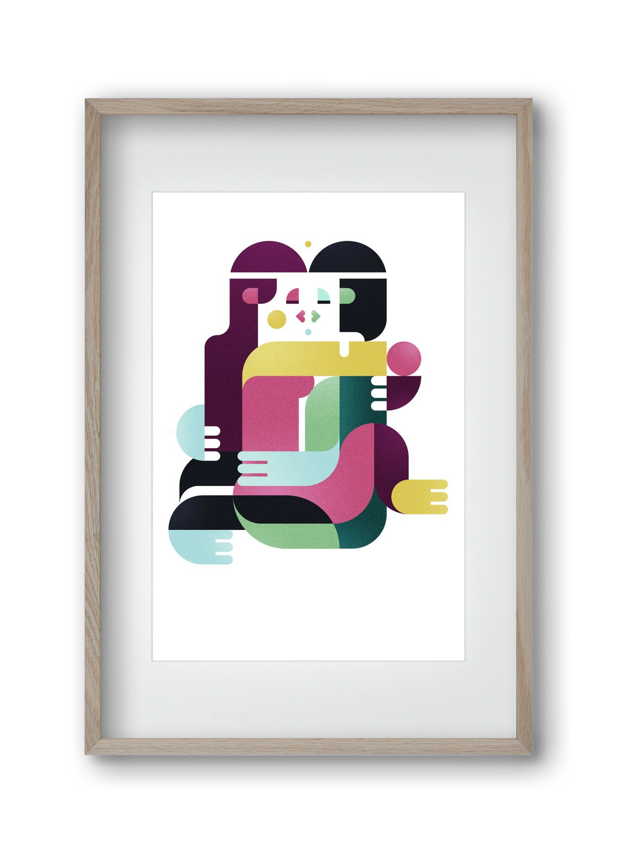 Bombay, 30x45 cm (20x30 cm), Tölgy keret, paszpartuval