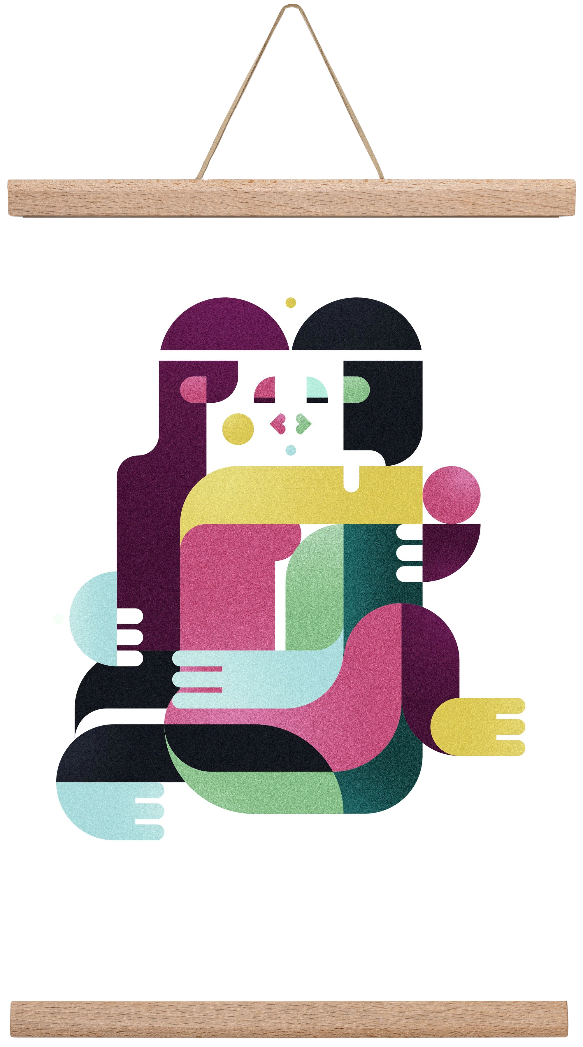 Bombay, 30x45 cm (30x45 cm), Tölgy akasztó