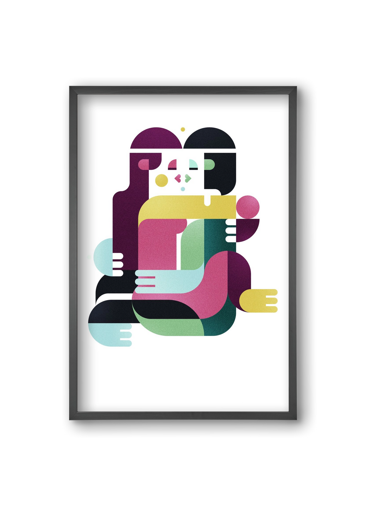 Bombay, 20x30 cm (20x30 cm), Fekete keret