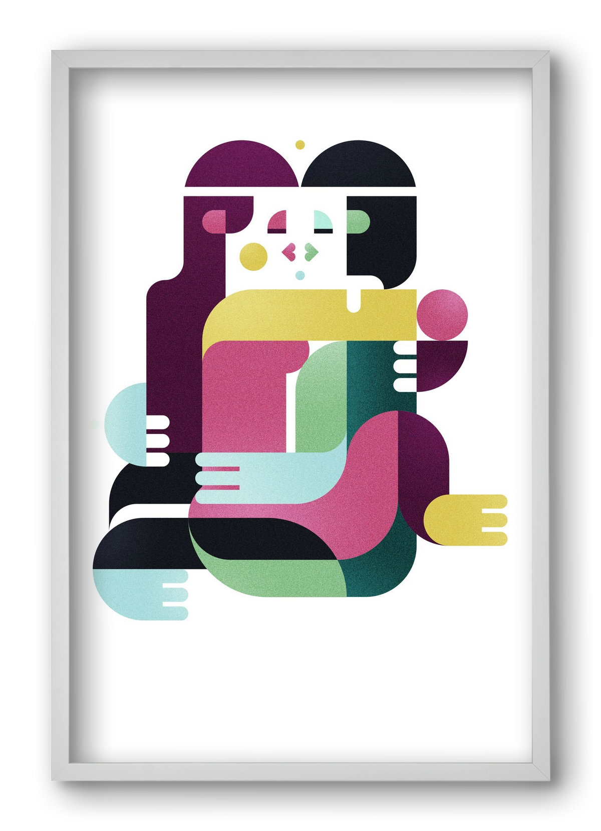 Bombay, 40x60 cm (40x60 cm), Fehér keret