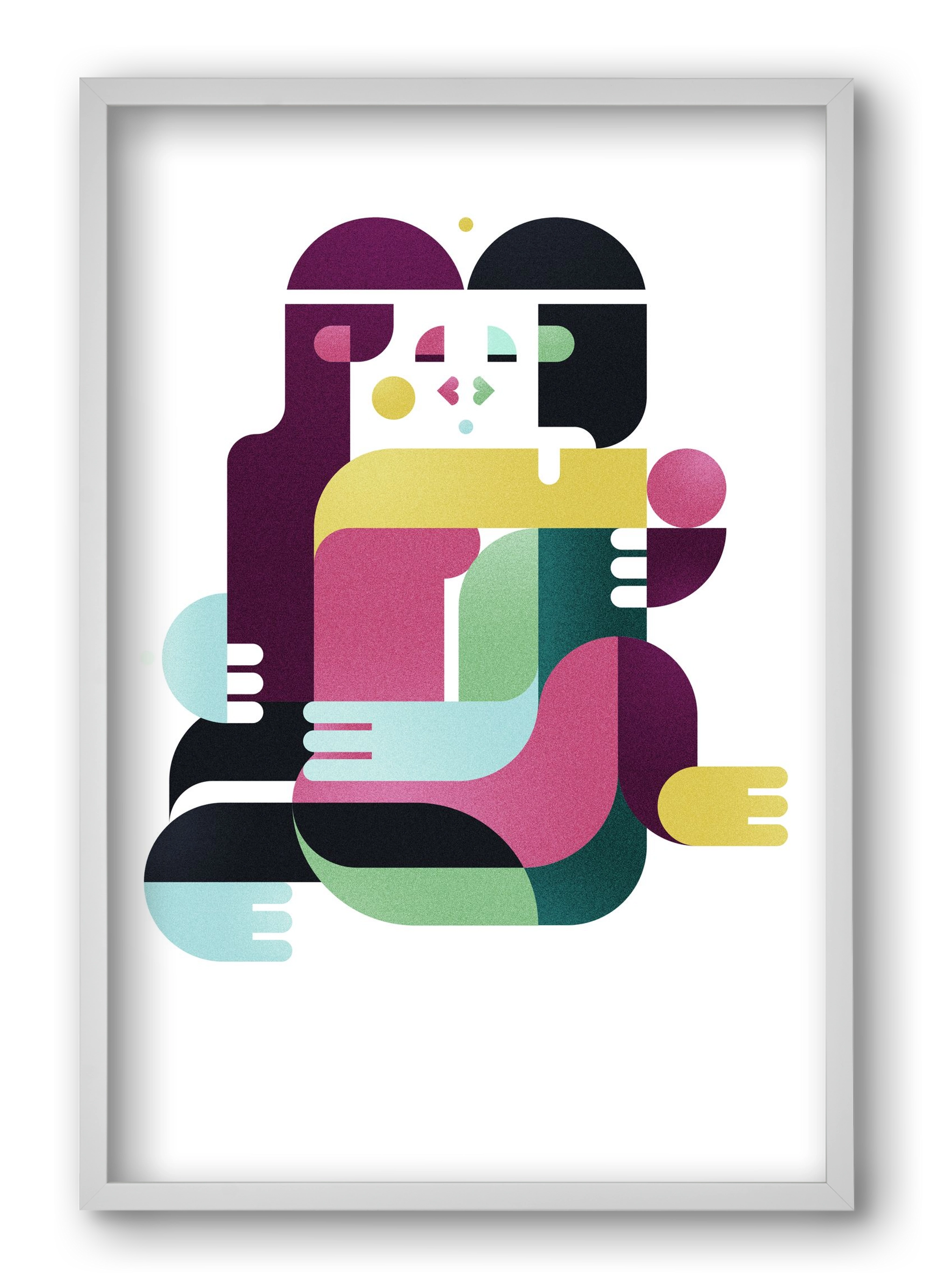 Bombay, 40x60 cm (40x60 cm), Fehér keret