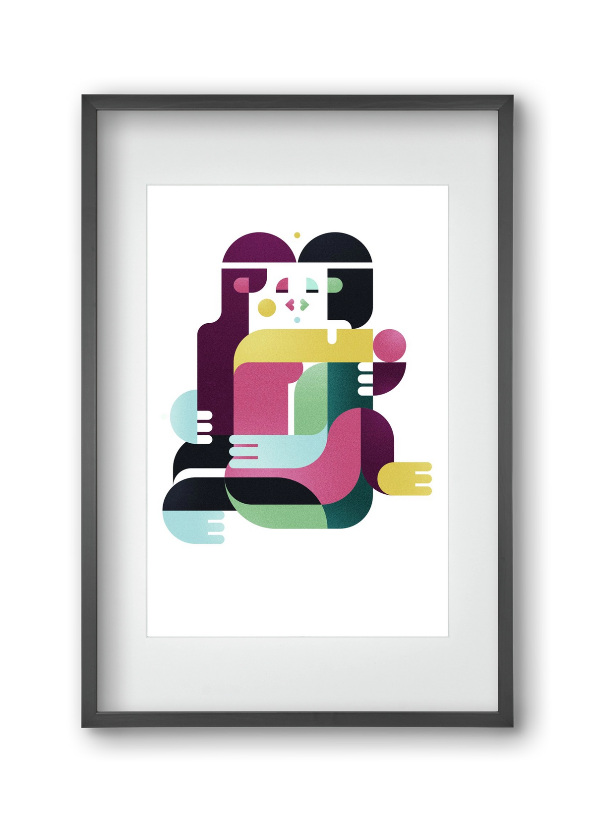 Bombay, 30x45 cm (20x30 cm), Fekete keret, paszpartuval