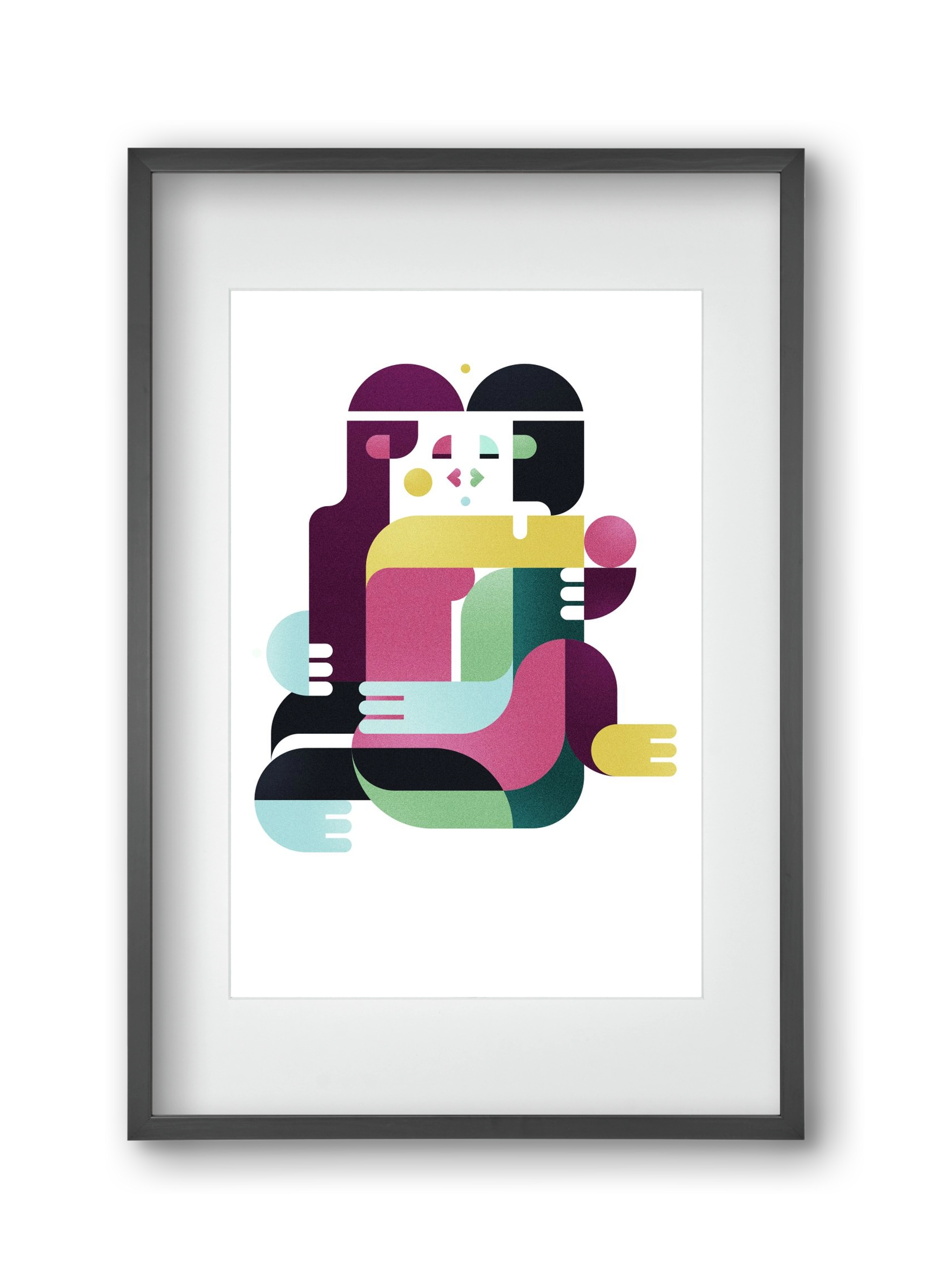 Bombay, 30x45 cm (20x30 cm), Fekete keret, paszpartuval