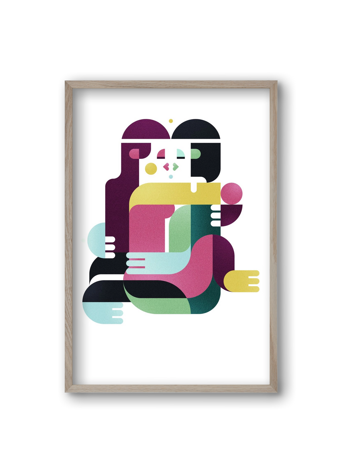 Bombay, 20x30 cm (20x30 cm), Tölgy keret