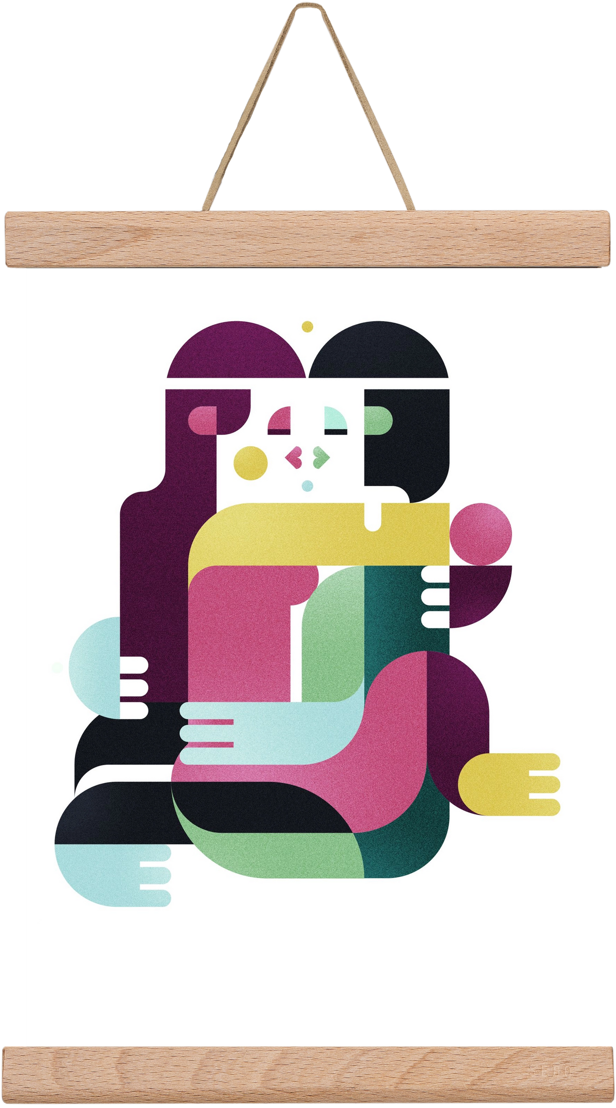 Bombay, 20x30 cm (20x30 cm), Tölgy akasztó