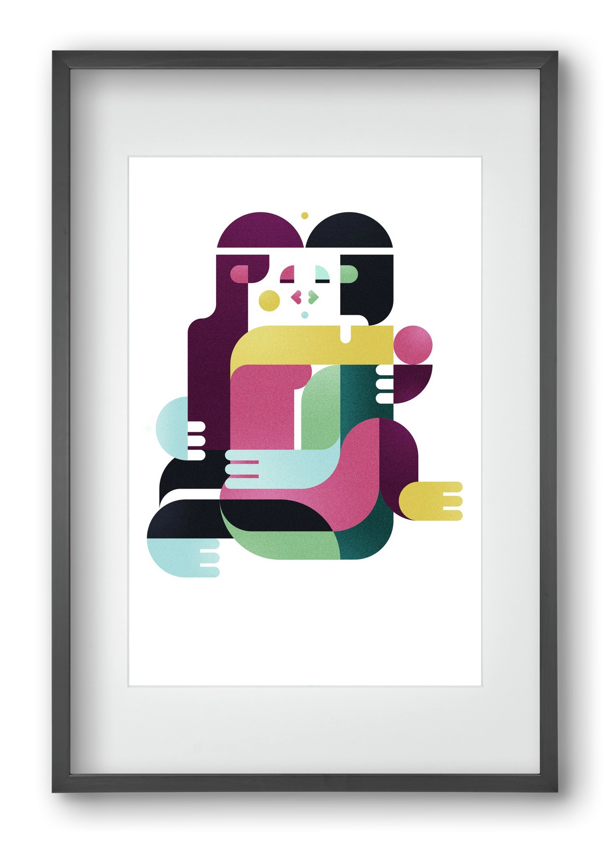 Bombay, 40x60 cm (30x45 cm), Fekete keret, paszpartuval