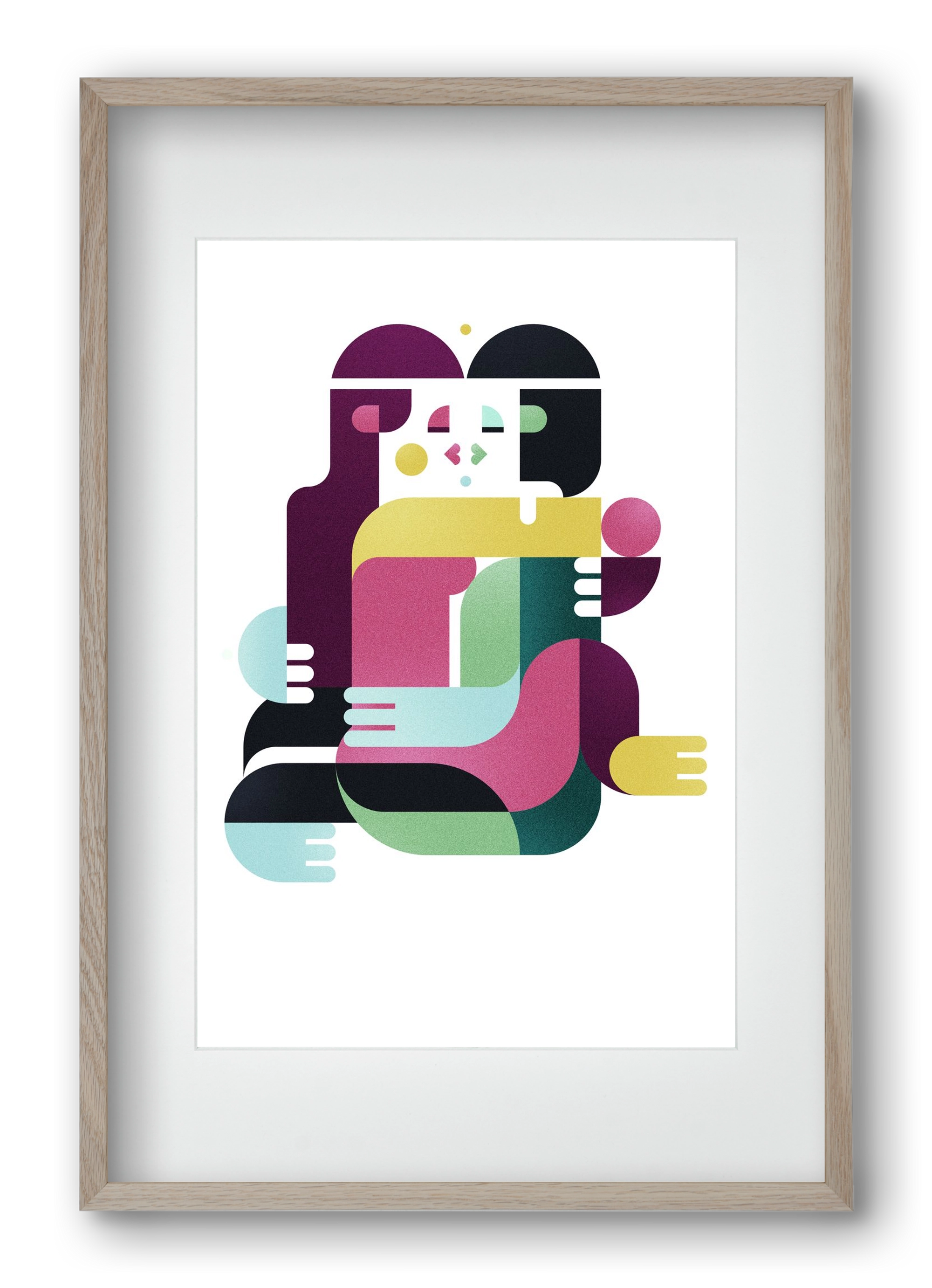 Bombay, 40x60 cm (30x45 cm), Tölgy keret, paszpartuval