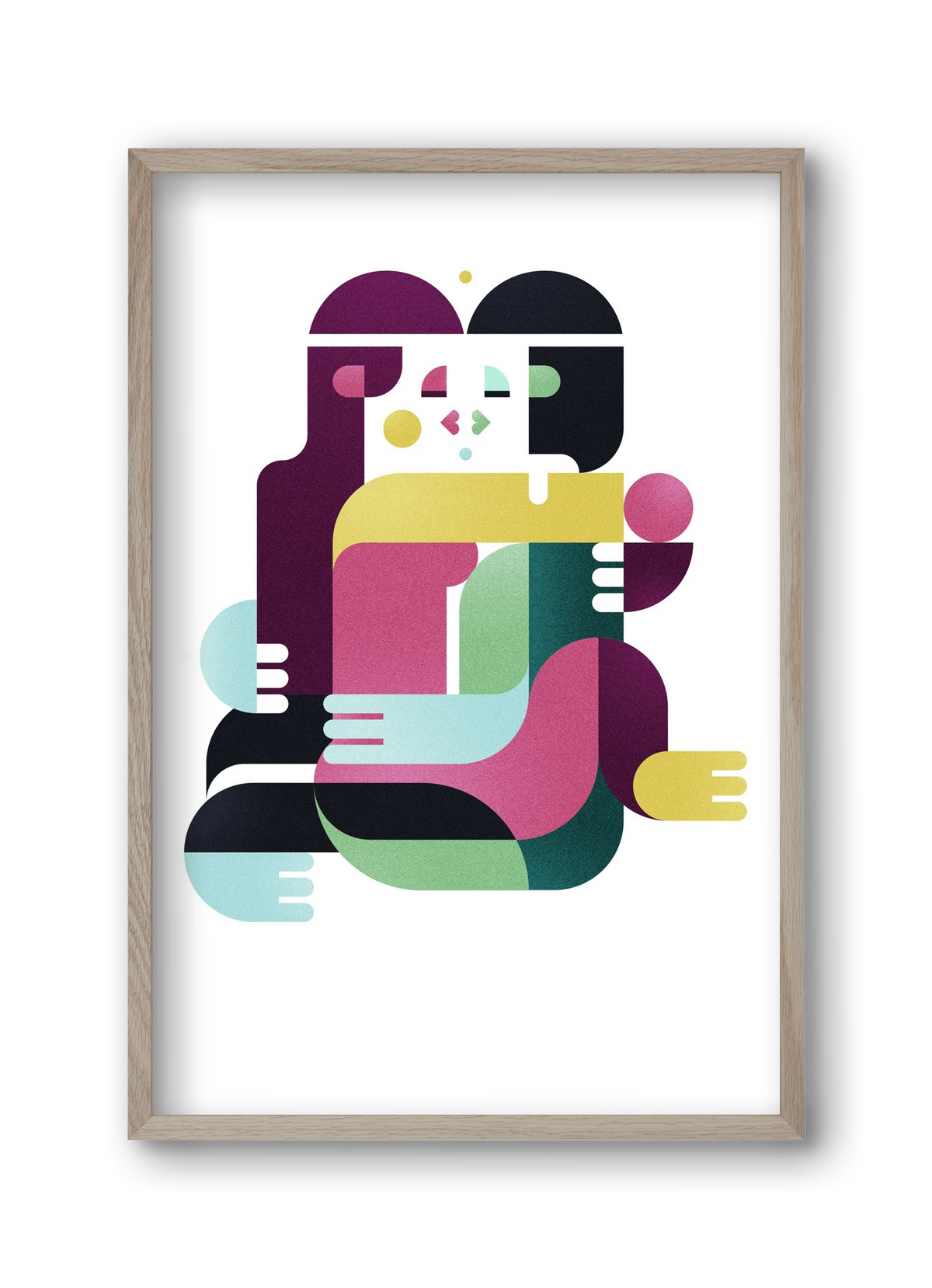 Bombay, 30x45 cm (30x45 cm), Tölgy keret