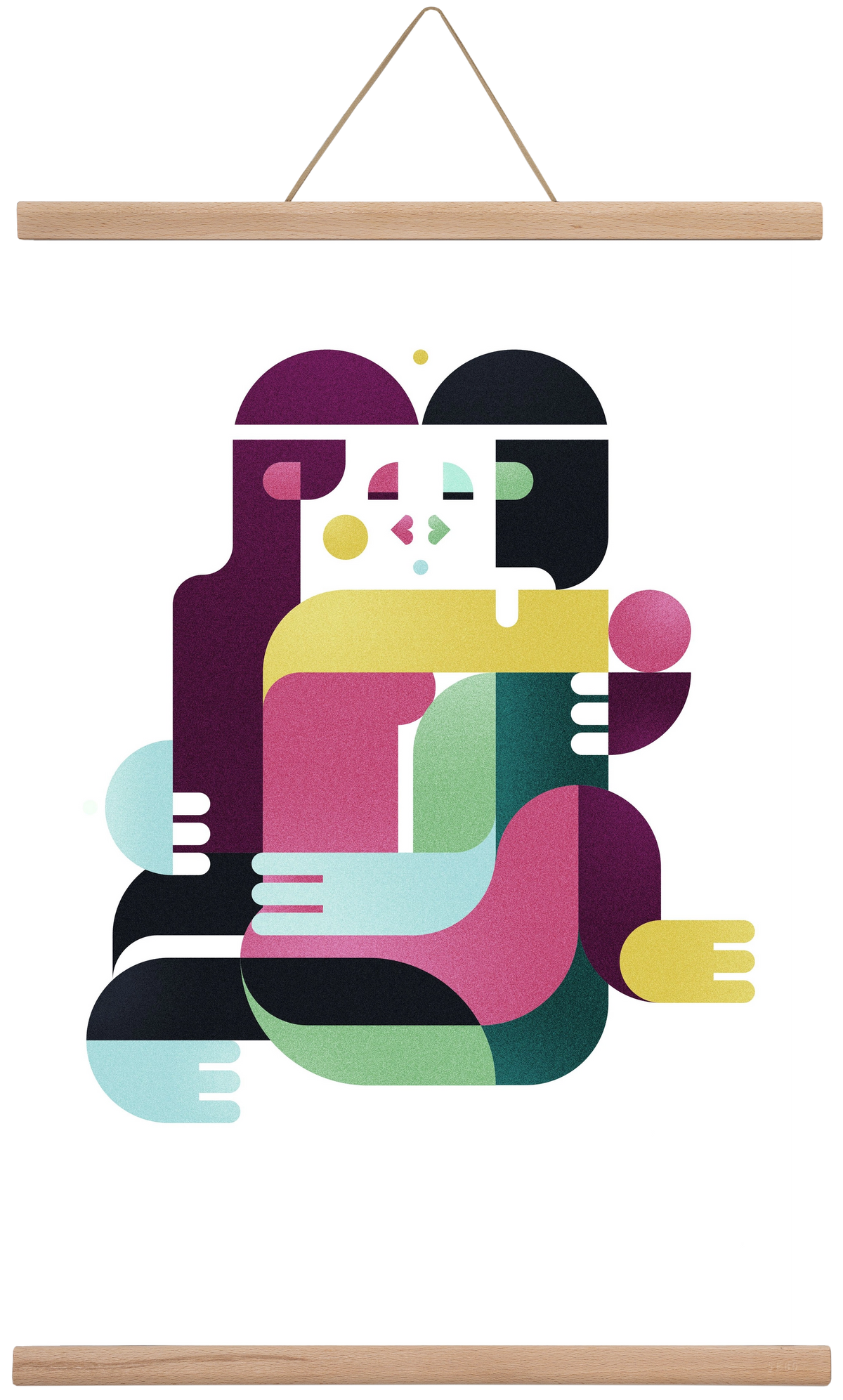 Bombay, 40x60 cm (40x60 cm), Tölgy akasztó