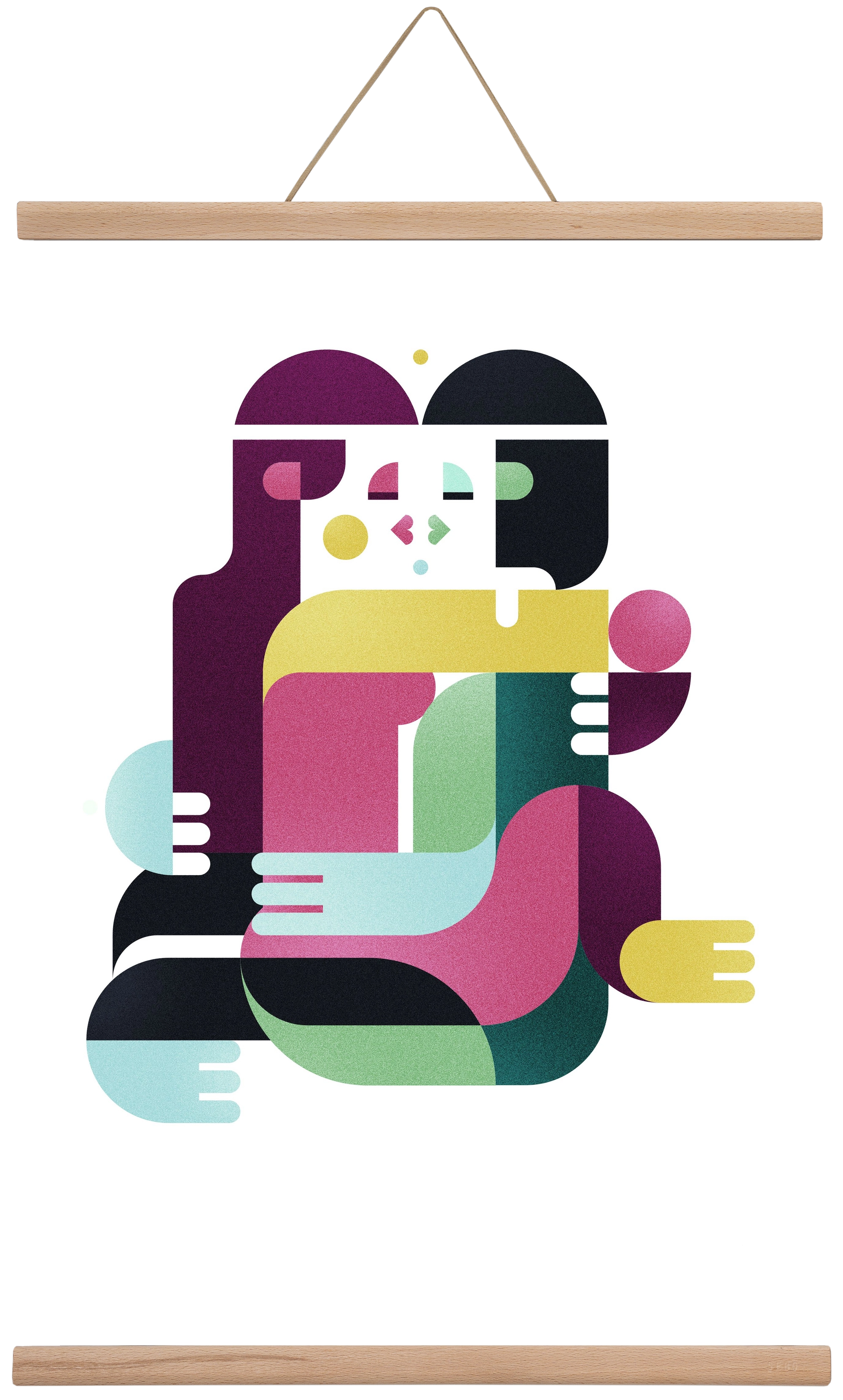 Bombay, 40x60 cm (40x60 cm), Tölgy akasztó