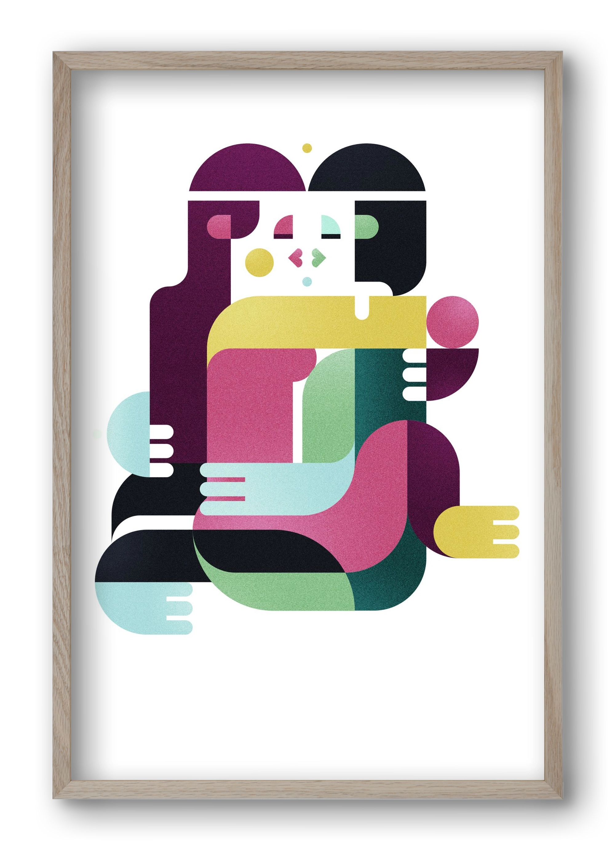 Bombay, 40x60 cm (40x60 cm), Tölgy keret