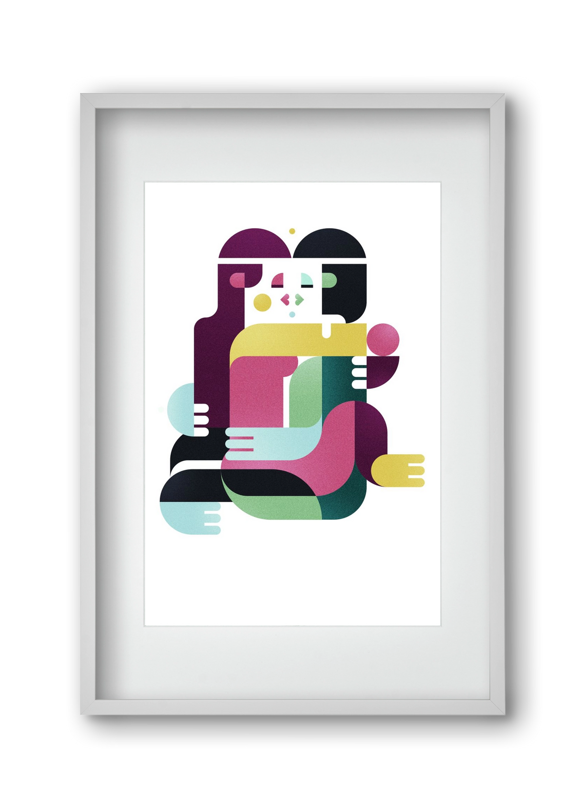 Bombay, 30x45 cm (20x30 cm), Fehér keret, paszpartuval