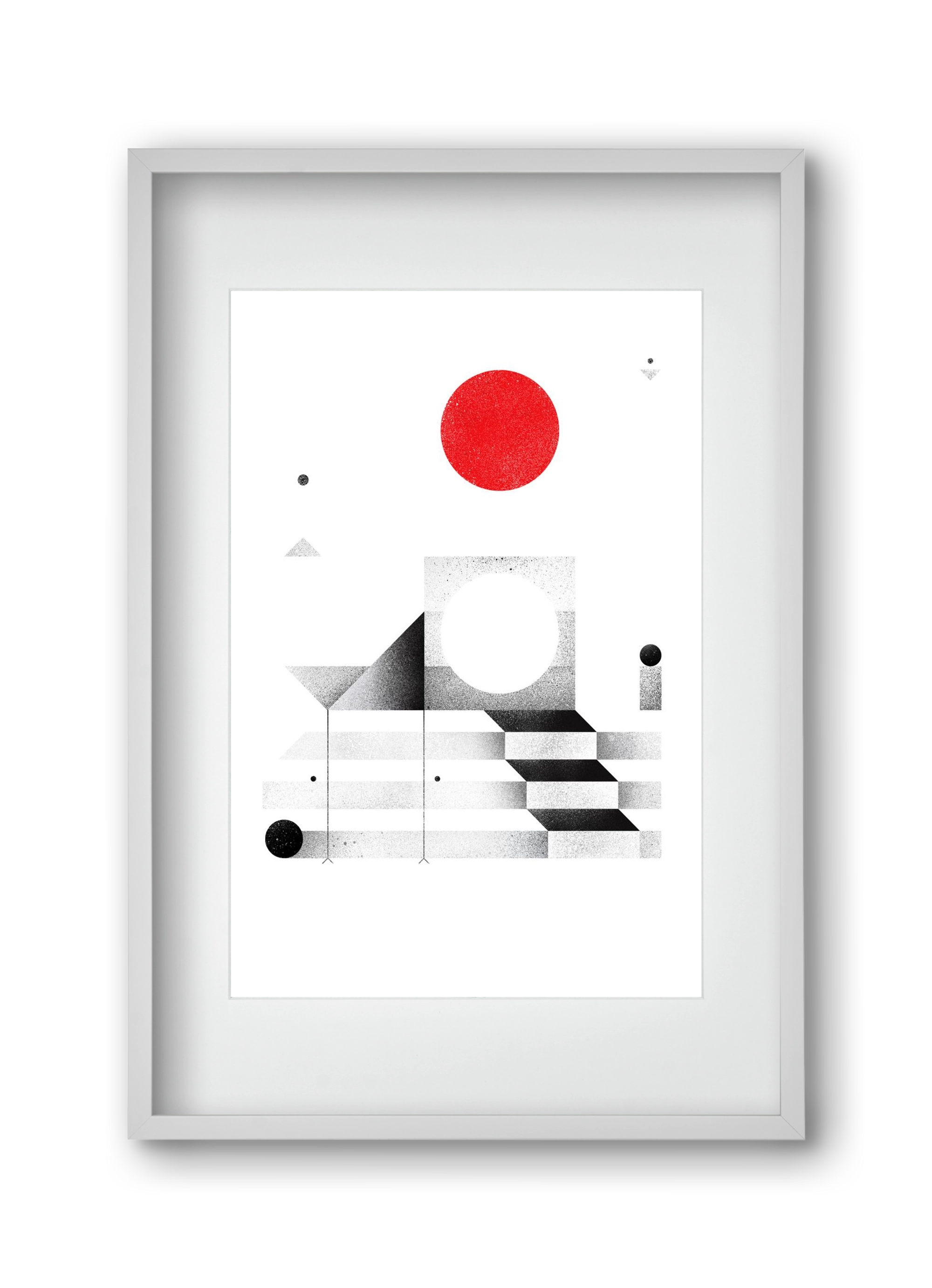 Elevation, 30x45 cm (20x30 cm), Fehér keret, paszpartuval