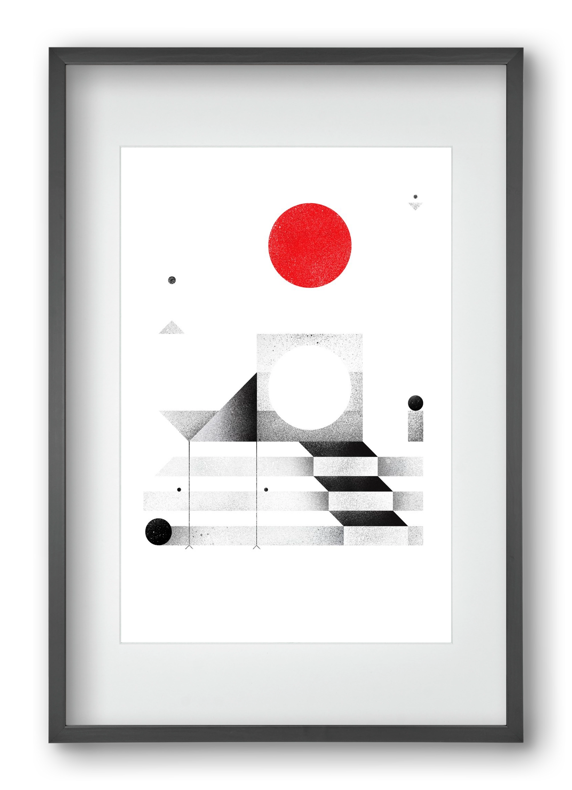 Elevation, 40x60 cm (30x45 cm), Fekete keret, paszpartuval