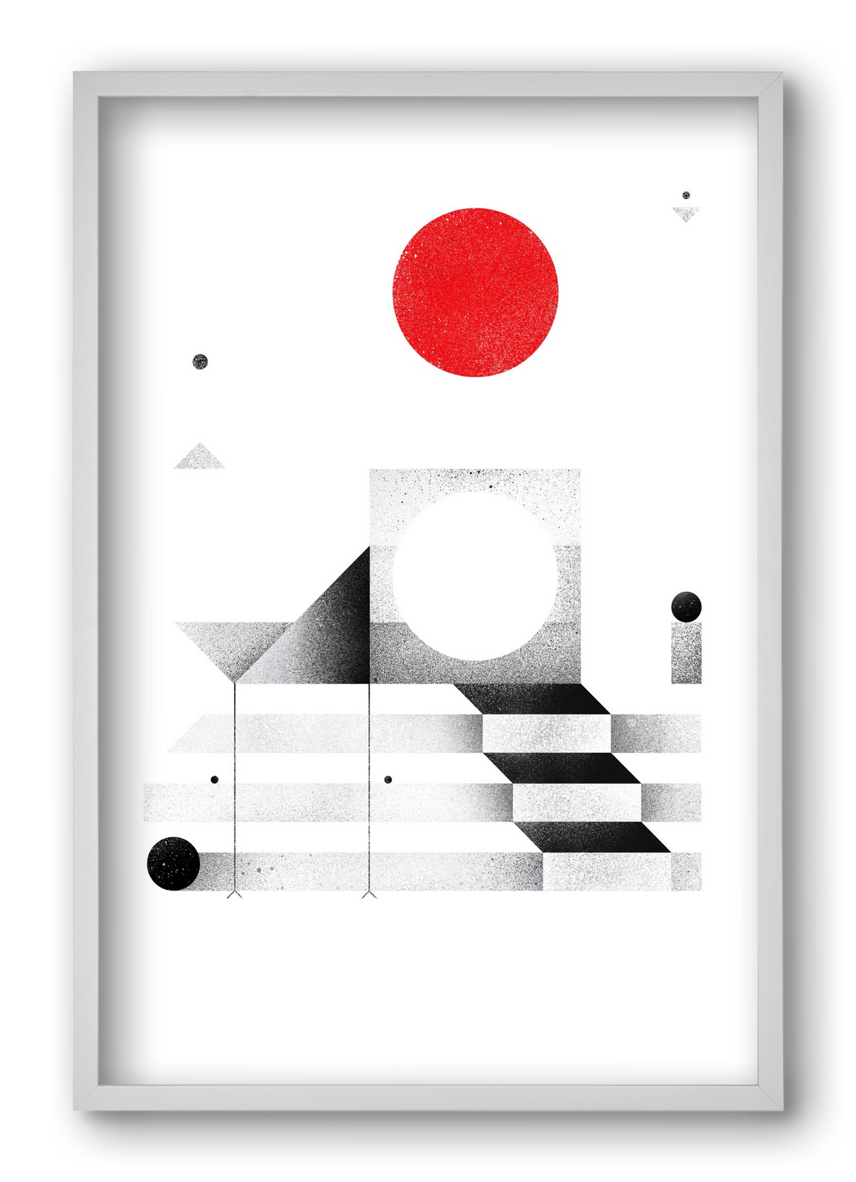 Elevation, 40x60 cm (40x60 cm), Fehér keret